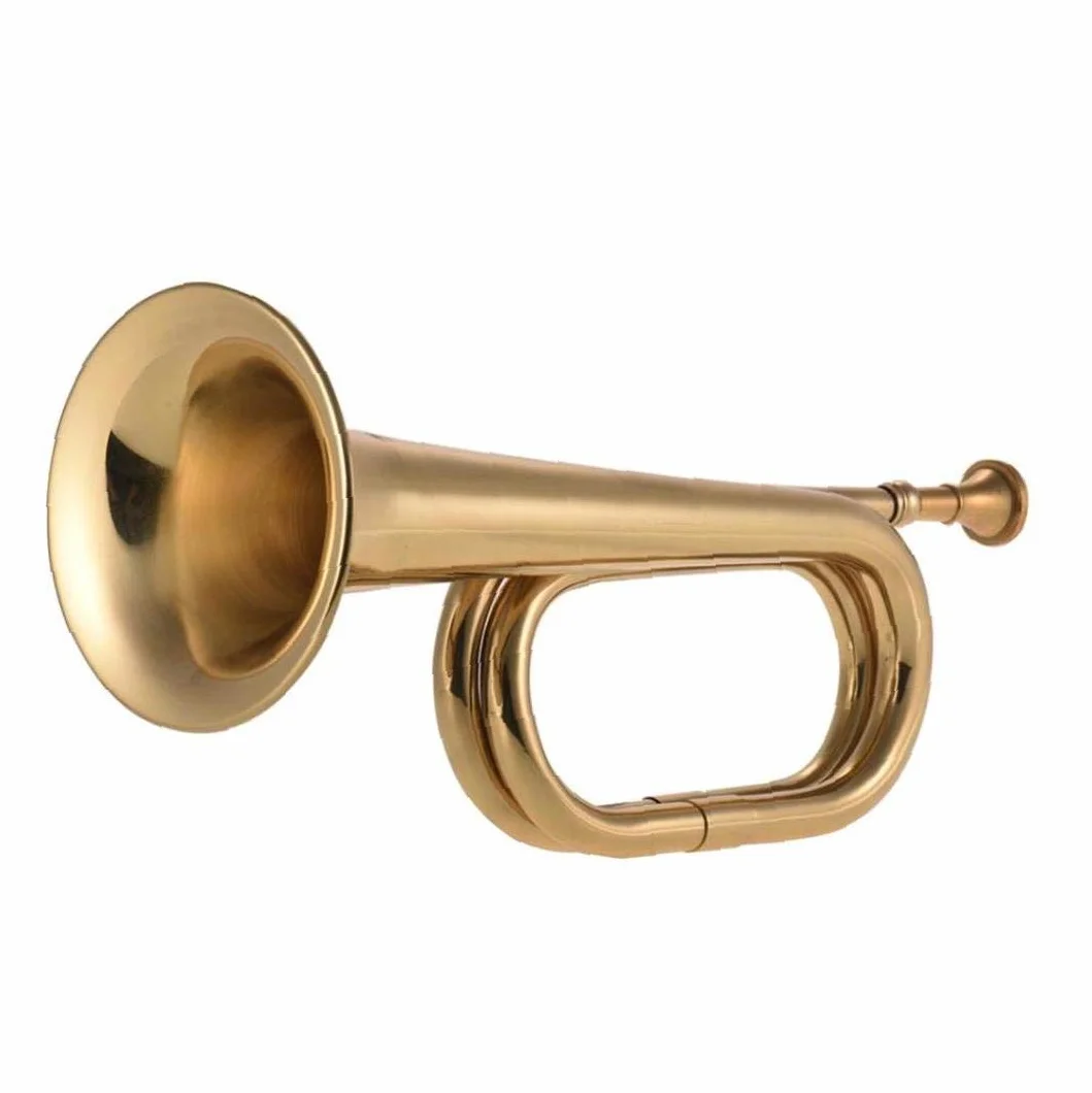Bugle Call Trompette De Cavalerie Corne Cuivre avec Embouchure