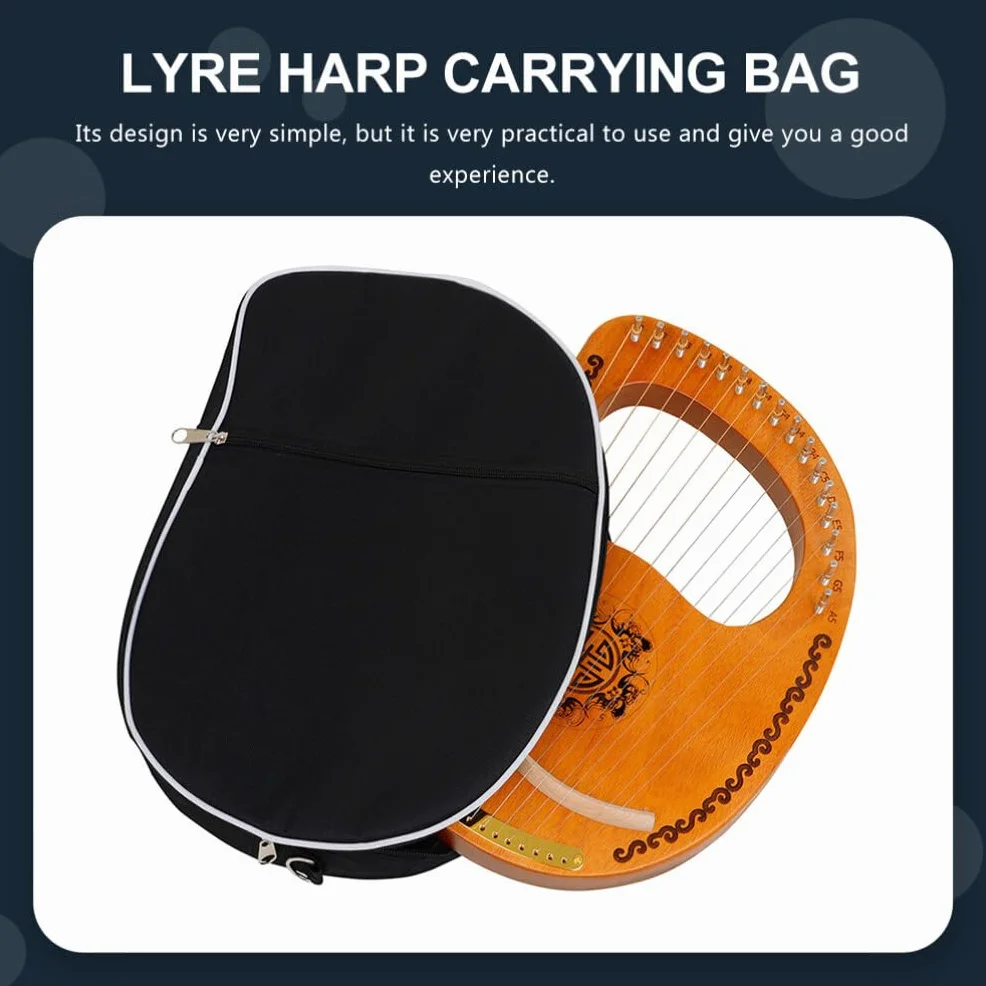 SUPVOX Housse de Transport pour Harpe Lyre Pliable Léger 16.14x11.42x2.36in