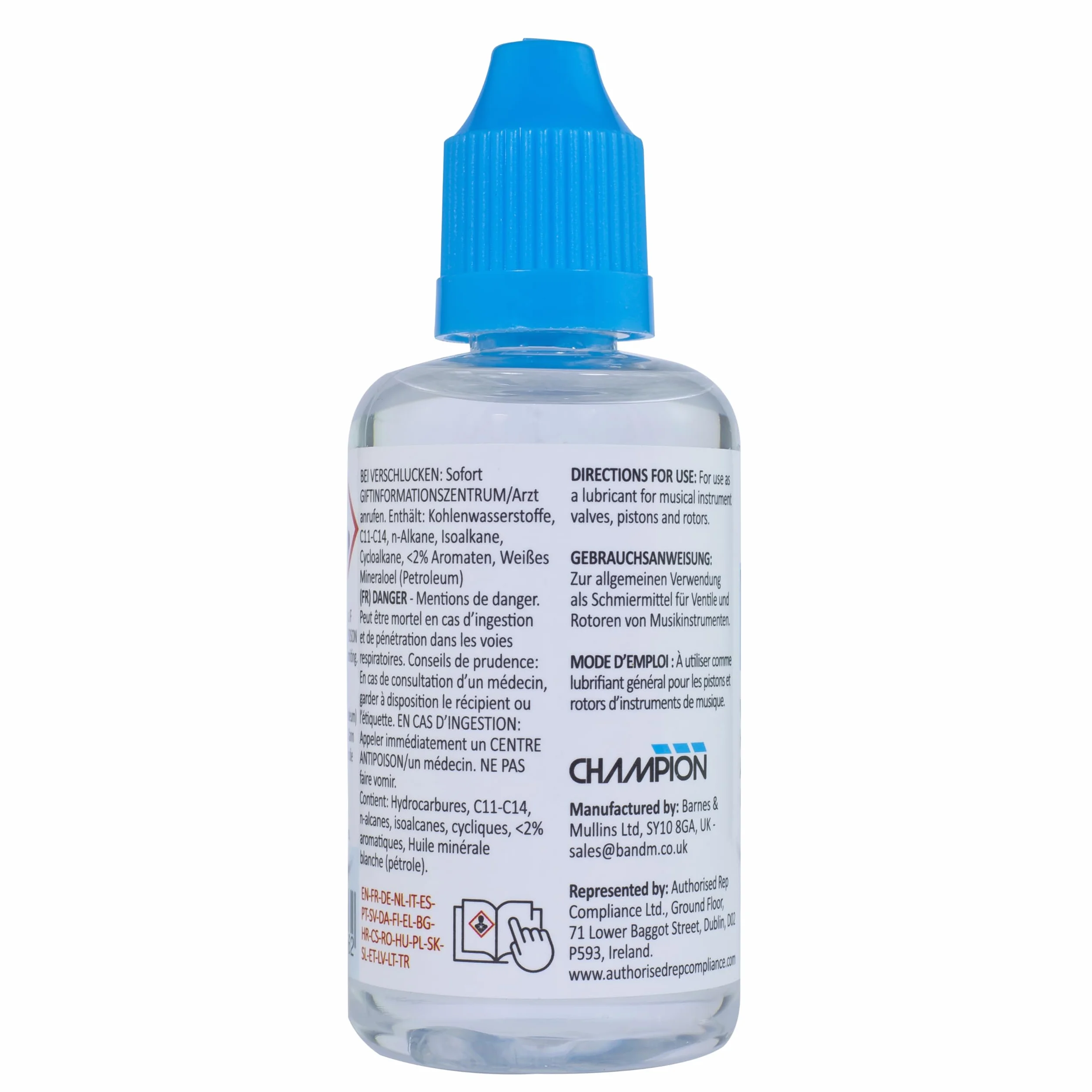 Champion huile pour pistons 50ml pour trompette cornet euphonium tuba baryton