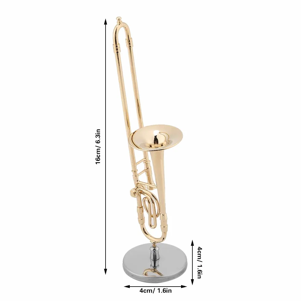 Miniature Trombone en Laiton Modèle Musical pour Enfants Musiciens