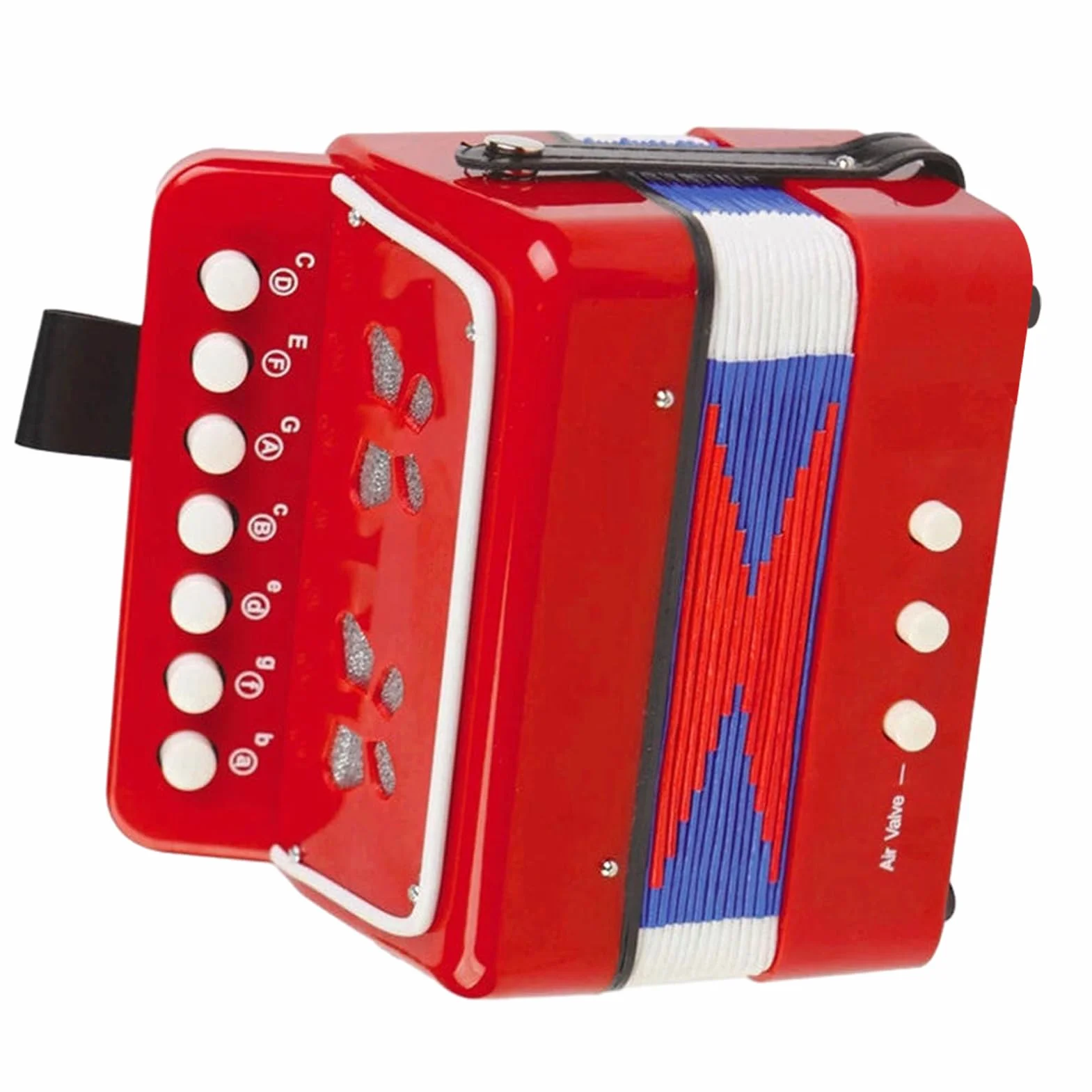 Accordéon Enfant 7 Touches Bouton Instrument Lumières Jouet Débutants