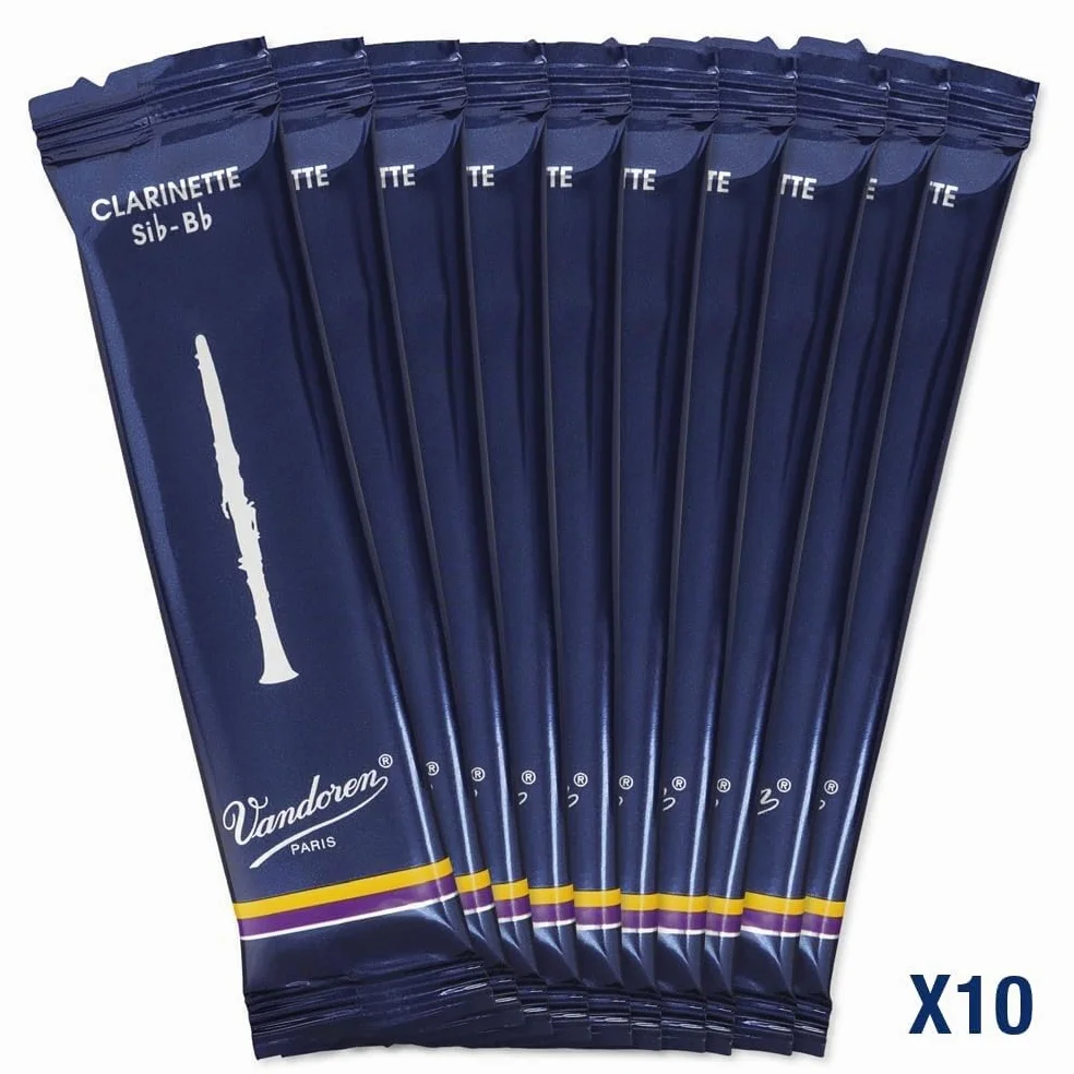 Vandoren CR102 10 Anches pour Clarinette Sib 2 Naturel