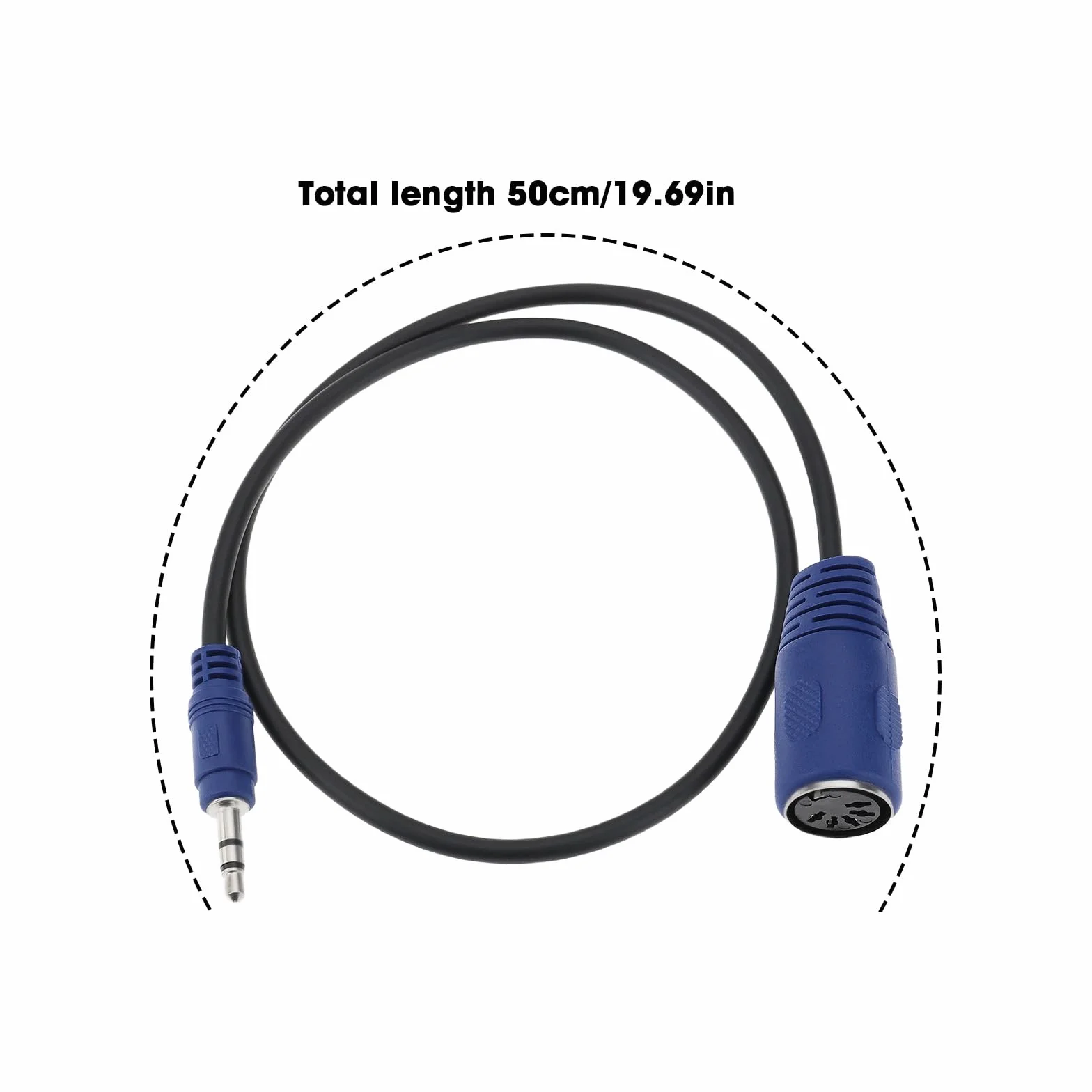 Câble MIDI Femelle 5 Broches vers Jack TRS Mâle 3,5 mm Compatible Akai MPC Studio
