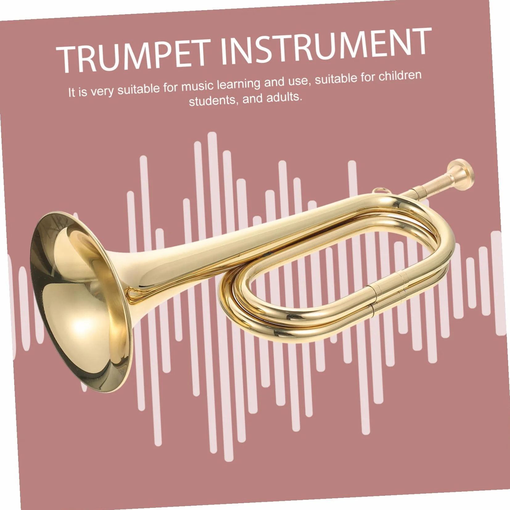 Alipis Trompette en Cuivre pour Orchestre Scolaire Instrument à Vent Débutants