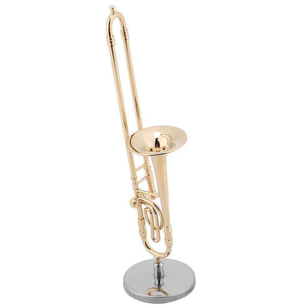 Miniature Trombone en Laiton Modèle Musical pour Enfants Musiciens