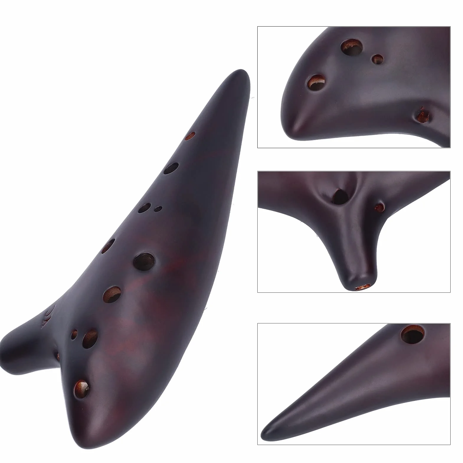 Belle Dolomite Ocarina 12 trous Alto C portable pour débutant