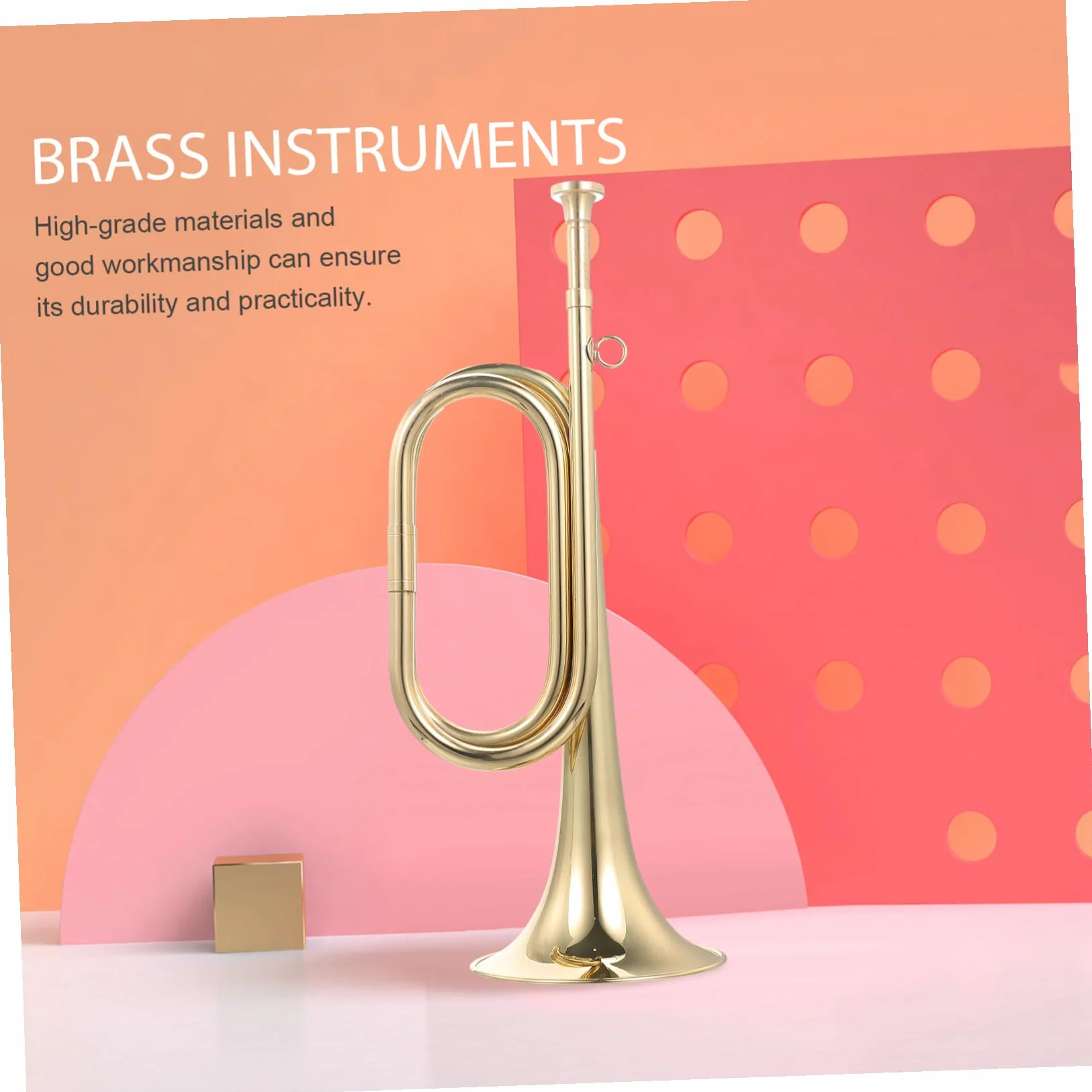 Alipis Trompette en Cuivre pour Orchestre Scolaire Instrument à Vent Débutants