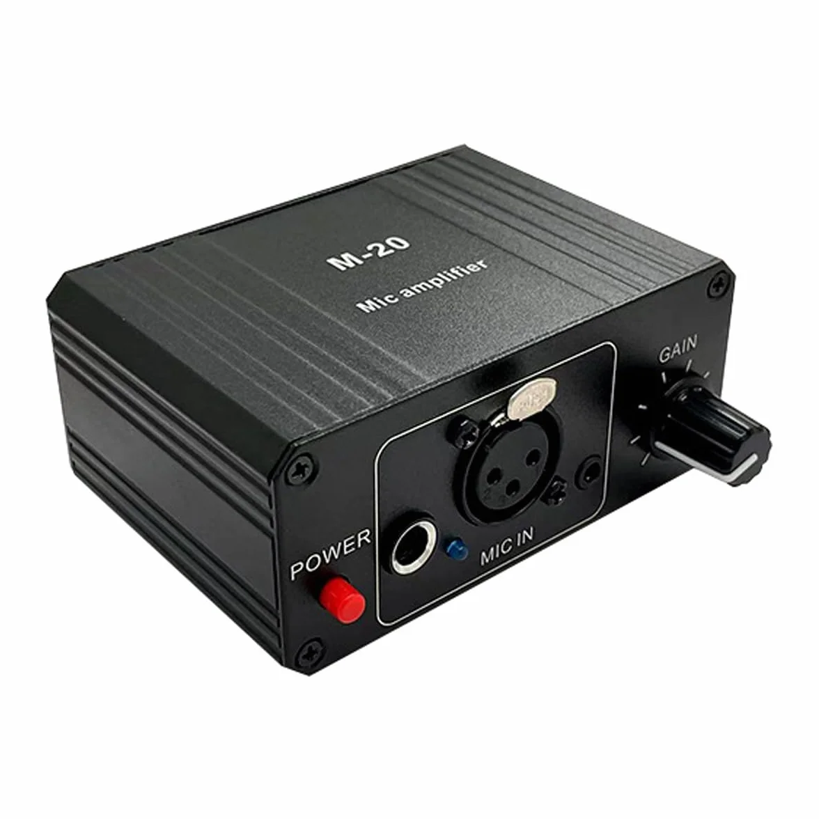 Préampli Micro 48V Alimentation Fantôme Sortie XLR Gain Élevé