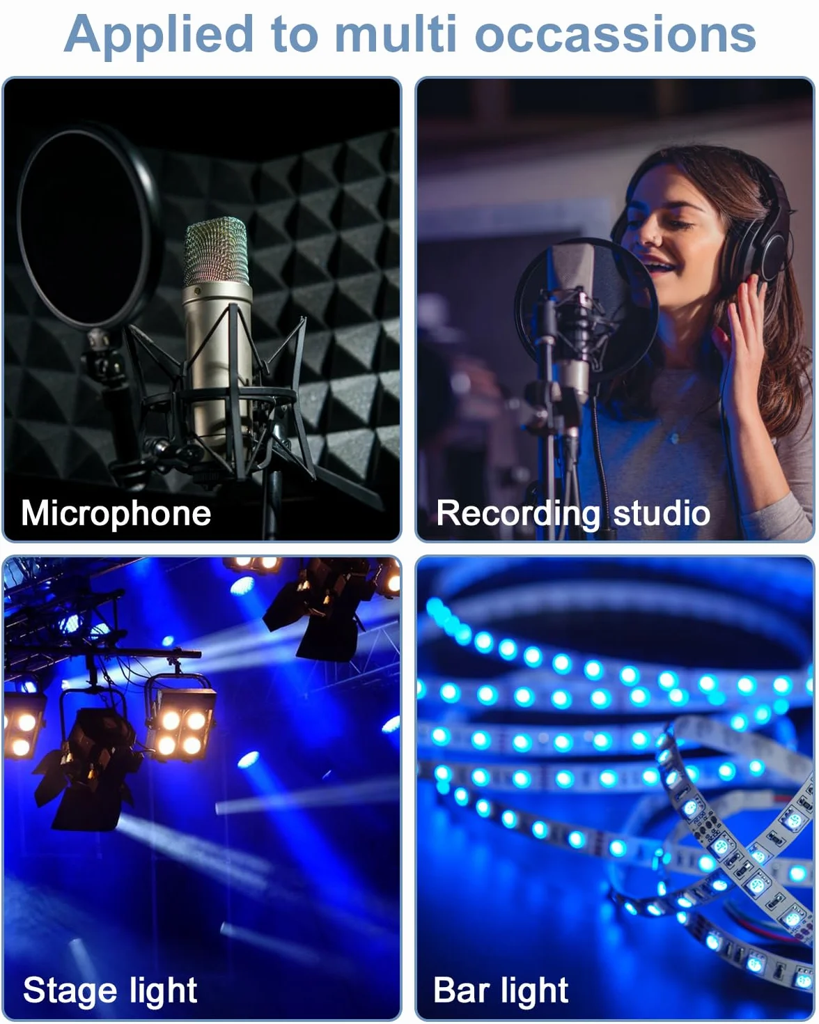 Câble XLR 10M 2 Pack, Câble Microphone Symétrique 3 Broches Mâle vers Femelle pour Micro, Table de Mixage, Podcast