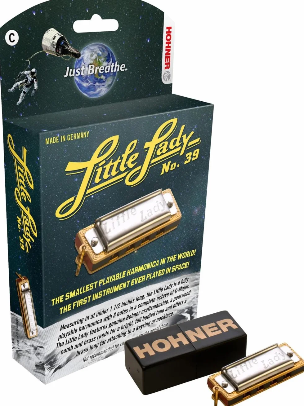 Hohner 39BX Little Lady Mini Harmonica diatonique Clé de Do
