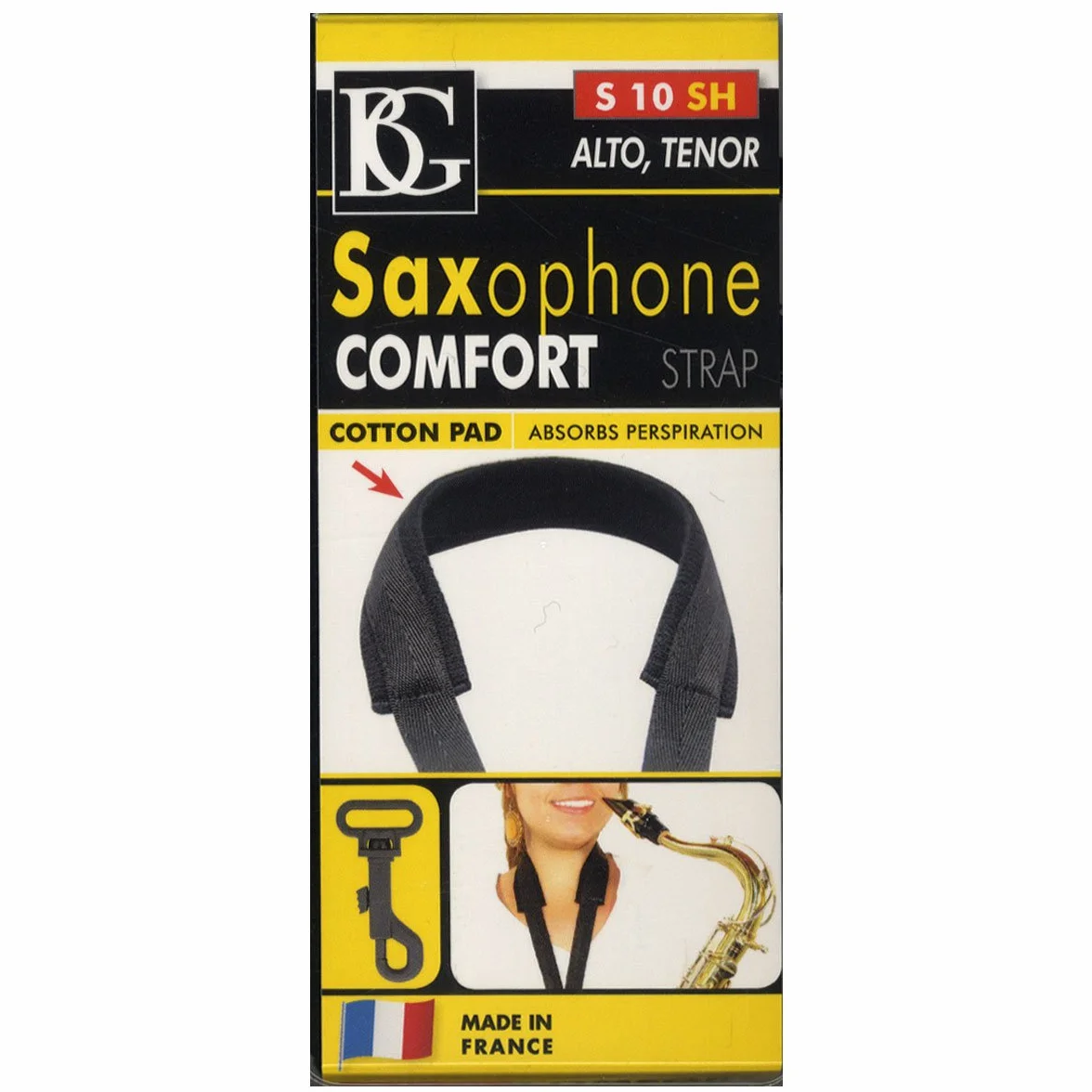 BG Cordon confort pour saxo mousqueton