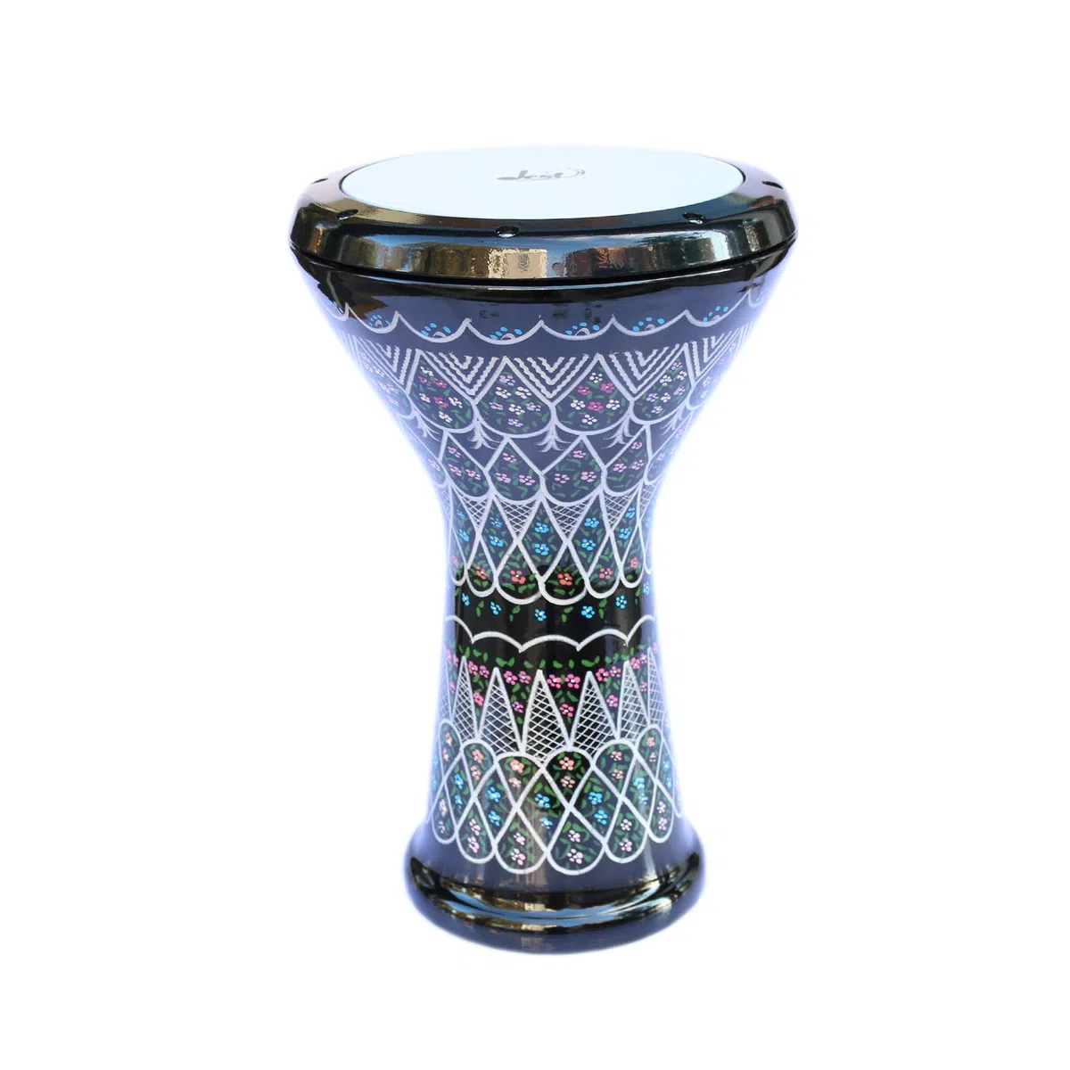 Trirmusic CD-222 Tambour égyptien Darbuka Tombak 22 cm en aluminium naturel