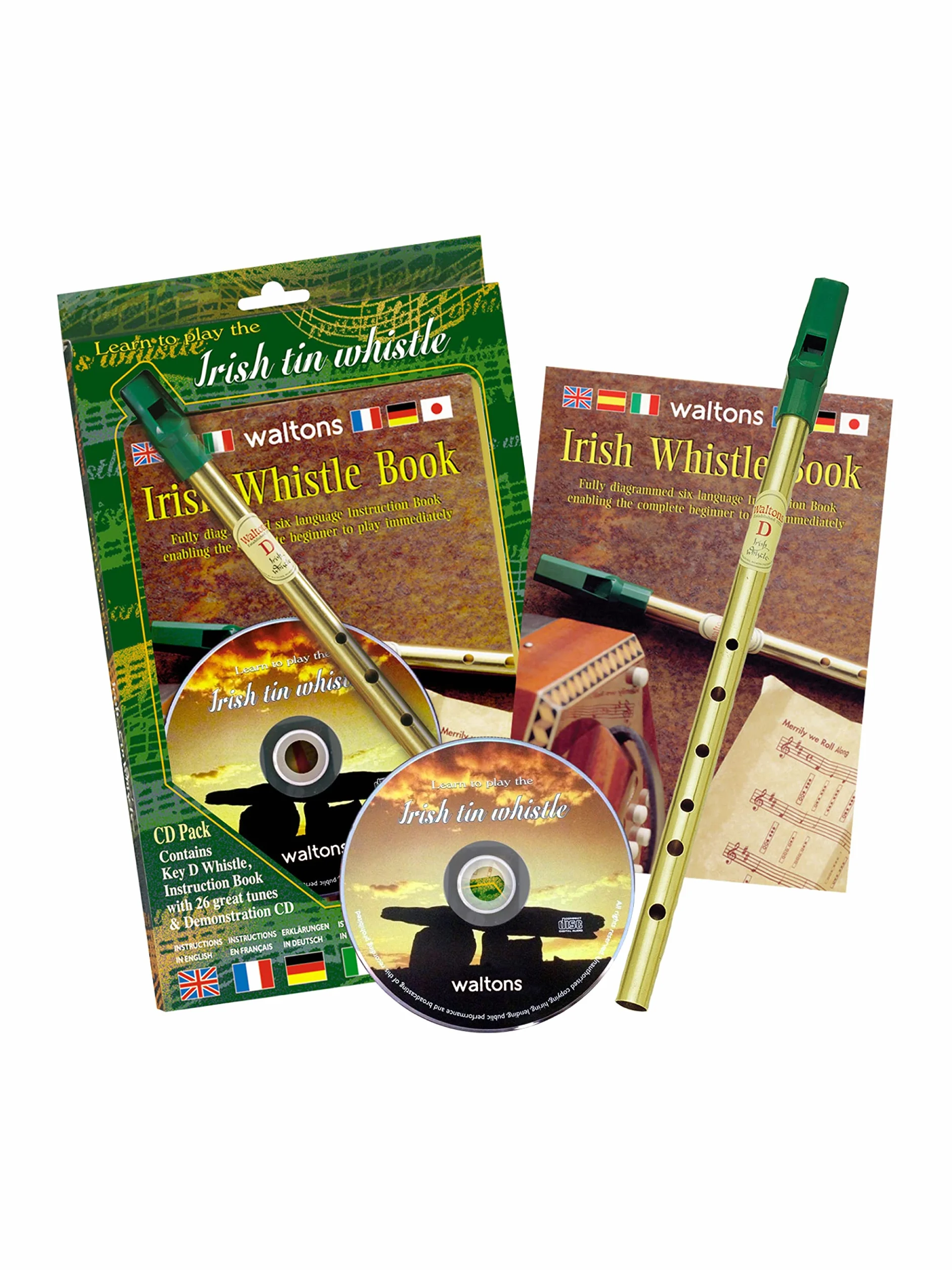 Waltons 1514 Pack de Flûte irlandais Cuivre + CD