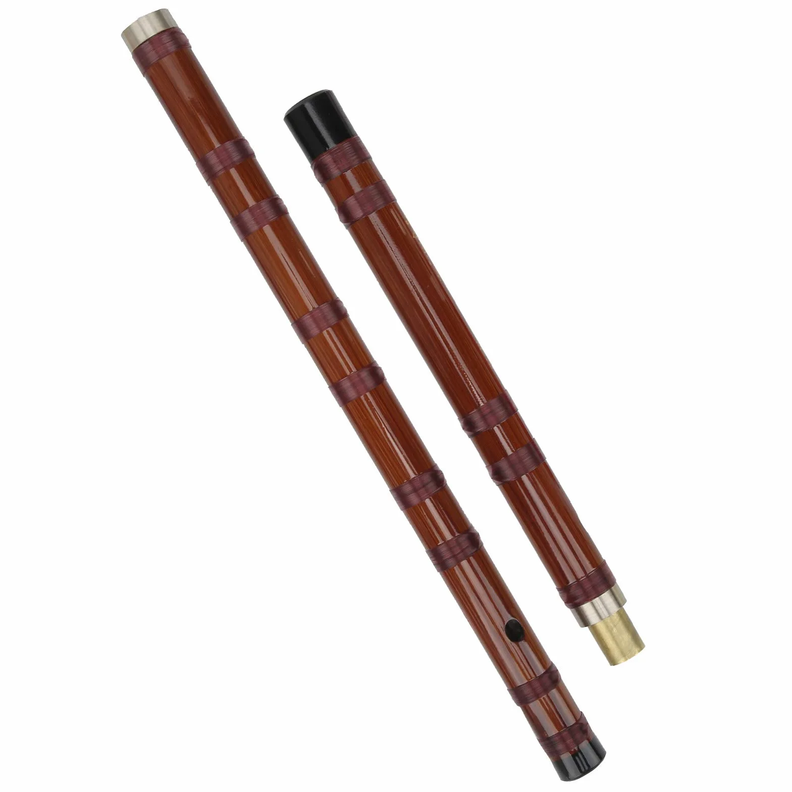 Flûte en bambou ZD-02 avec poèmes chinois pour performance en plein air