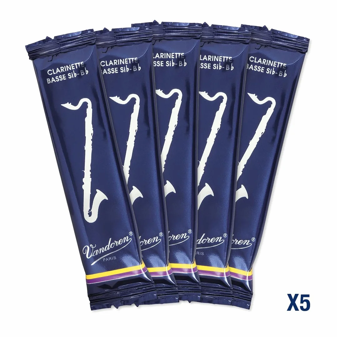 Vandoren Traditionelle Anches pour Clarinette Basse Force 2 Boite de 5
