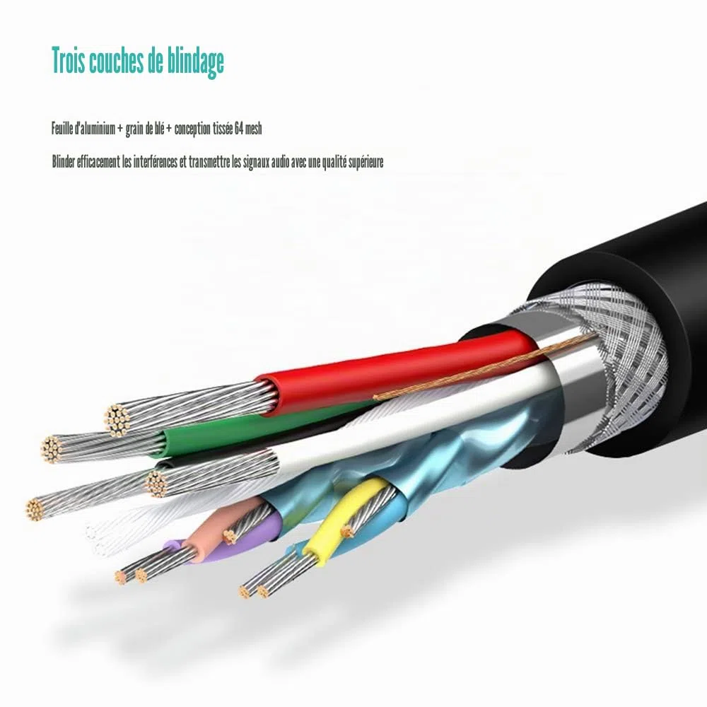 Ancable Câble USB A vers USB B 6FT