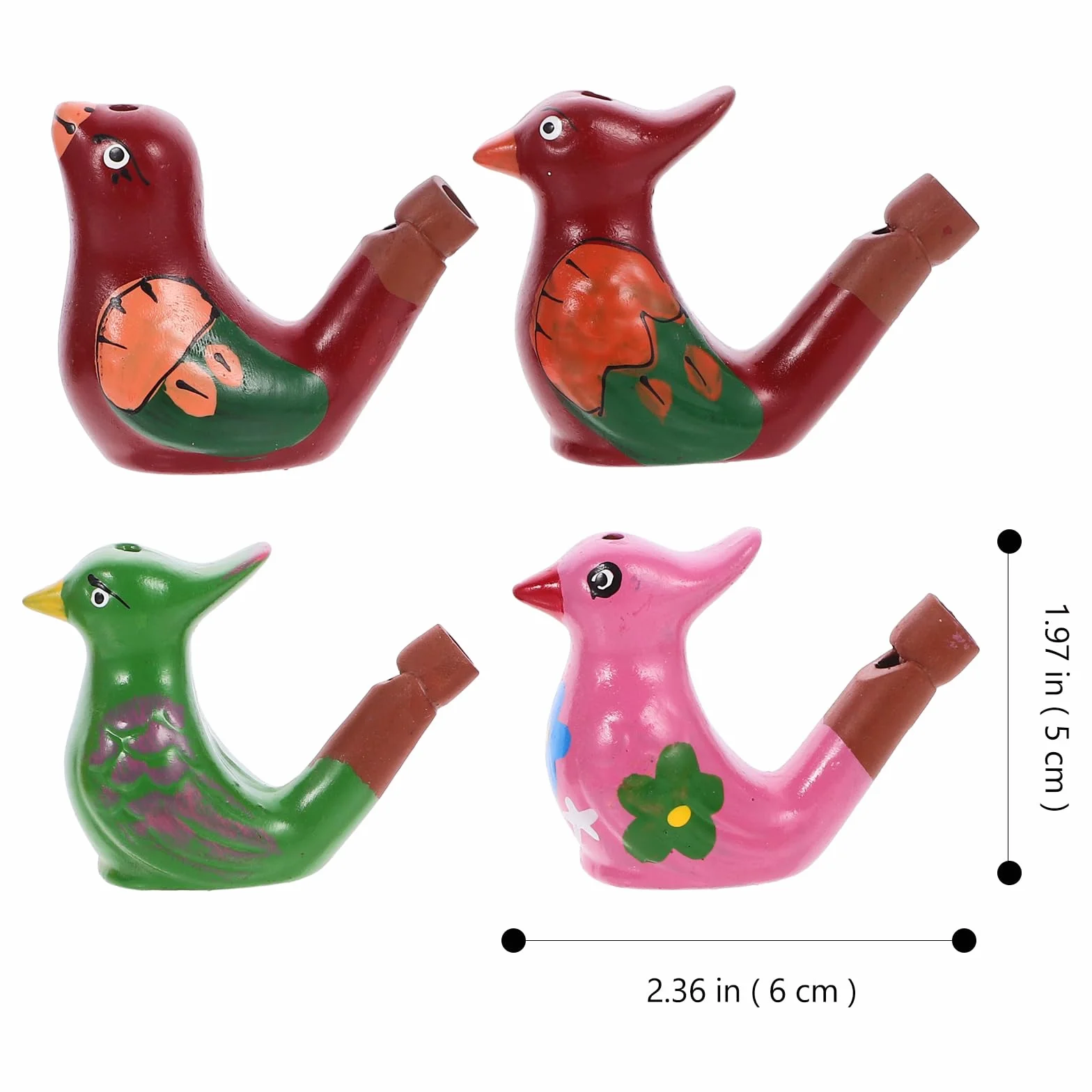 Sifflets À Oiseaux En Céramique Lot De 6 Pour Enfants Jouets Sonores Éducatifs
