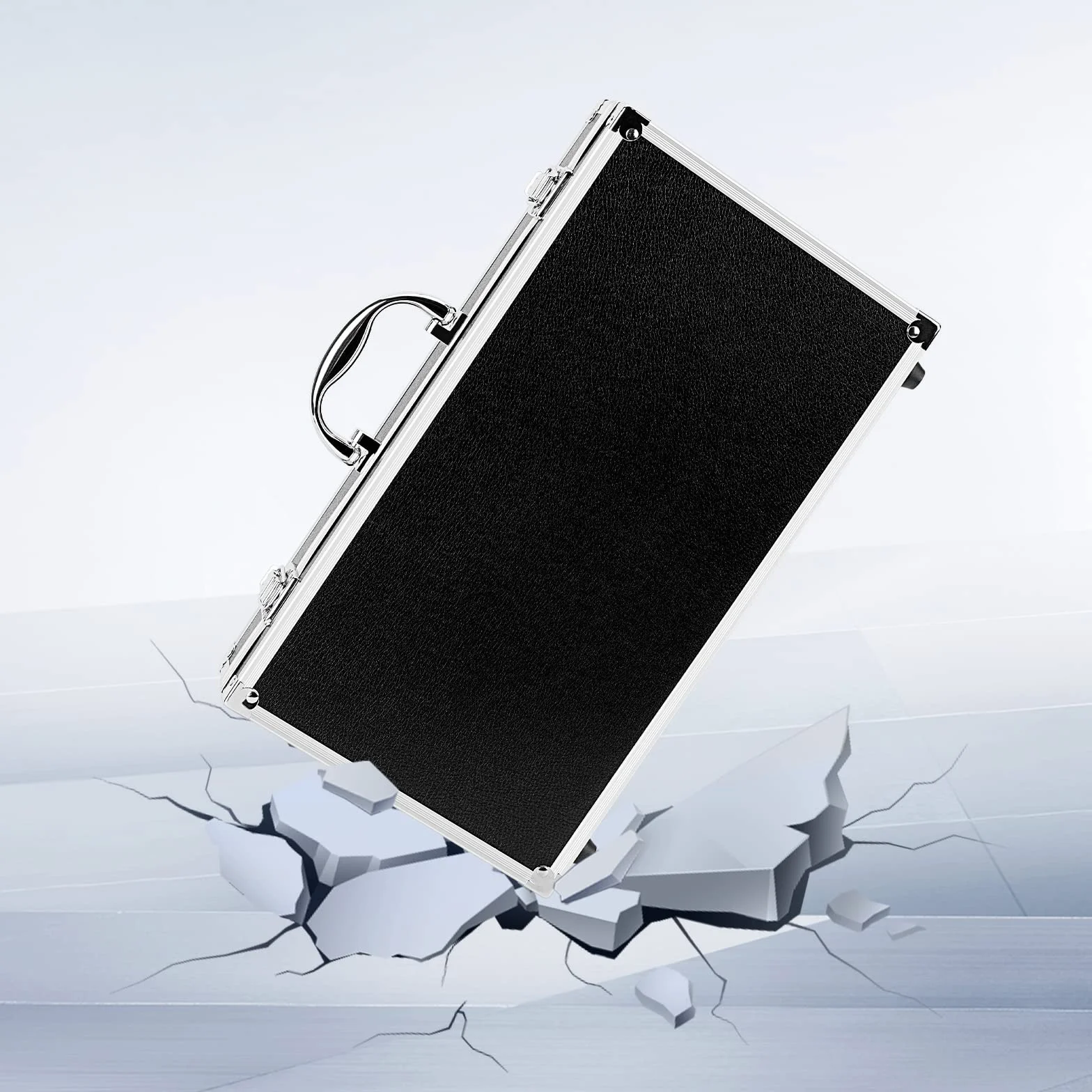 Étui de Transport Professionnel pour Microphone, Mousse prédécoupée Personnalisable, Aluminium