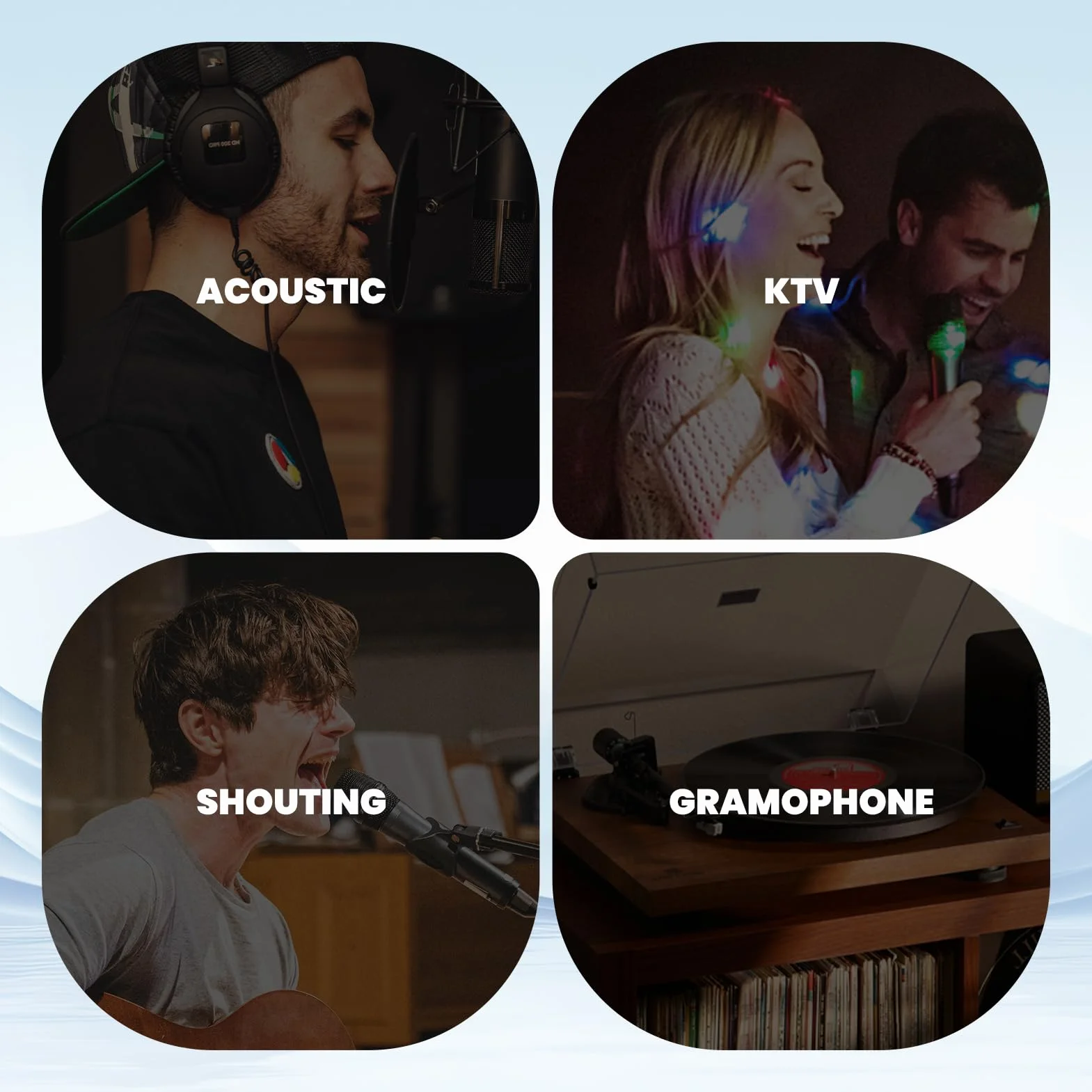 Mini Changeur De Voix 8 Effets Sonores Portable Carte Son pour Diffusion en Direct
