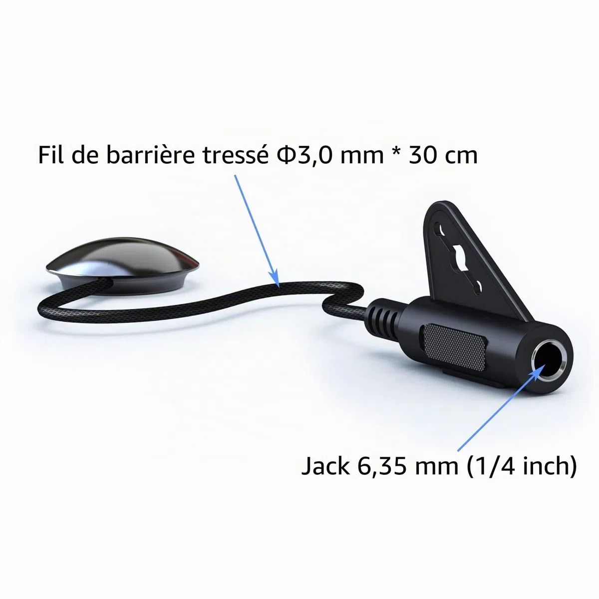 Imelod Microphone de Contact Piezo pour Violon, Violoncelle, Banjo, Ukulélé, Mandoline - Micro Pickup