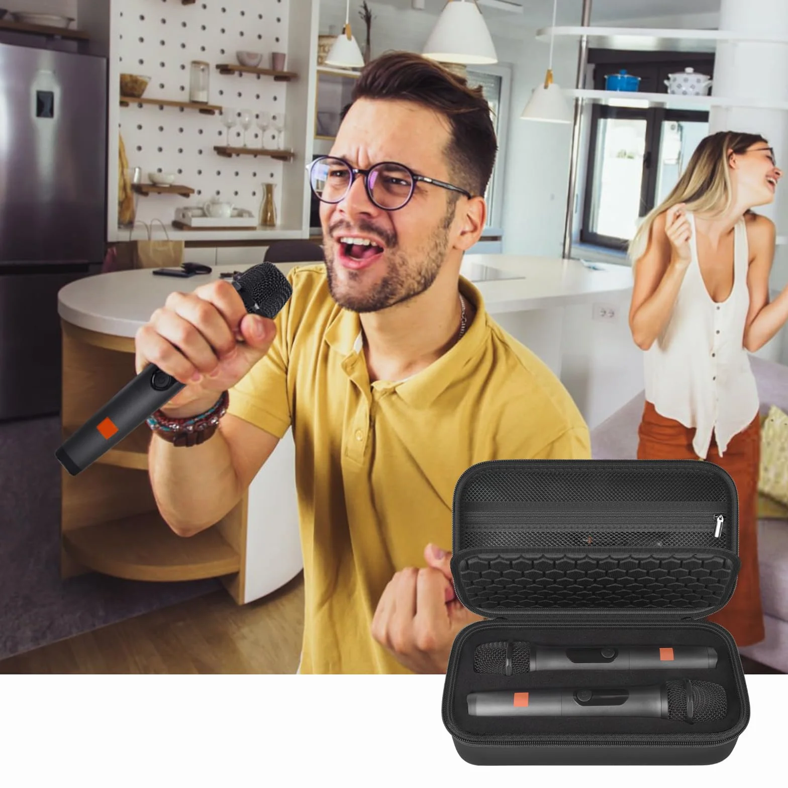 JBL Partybox Double Microphone Étui de Voyage Compatible Sans Fil