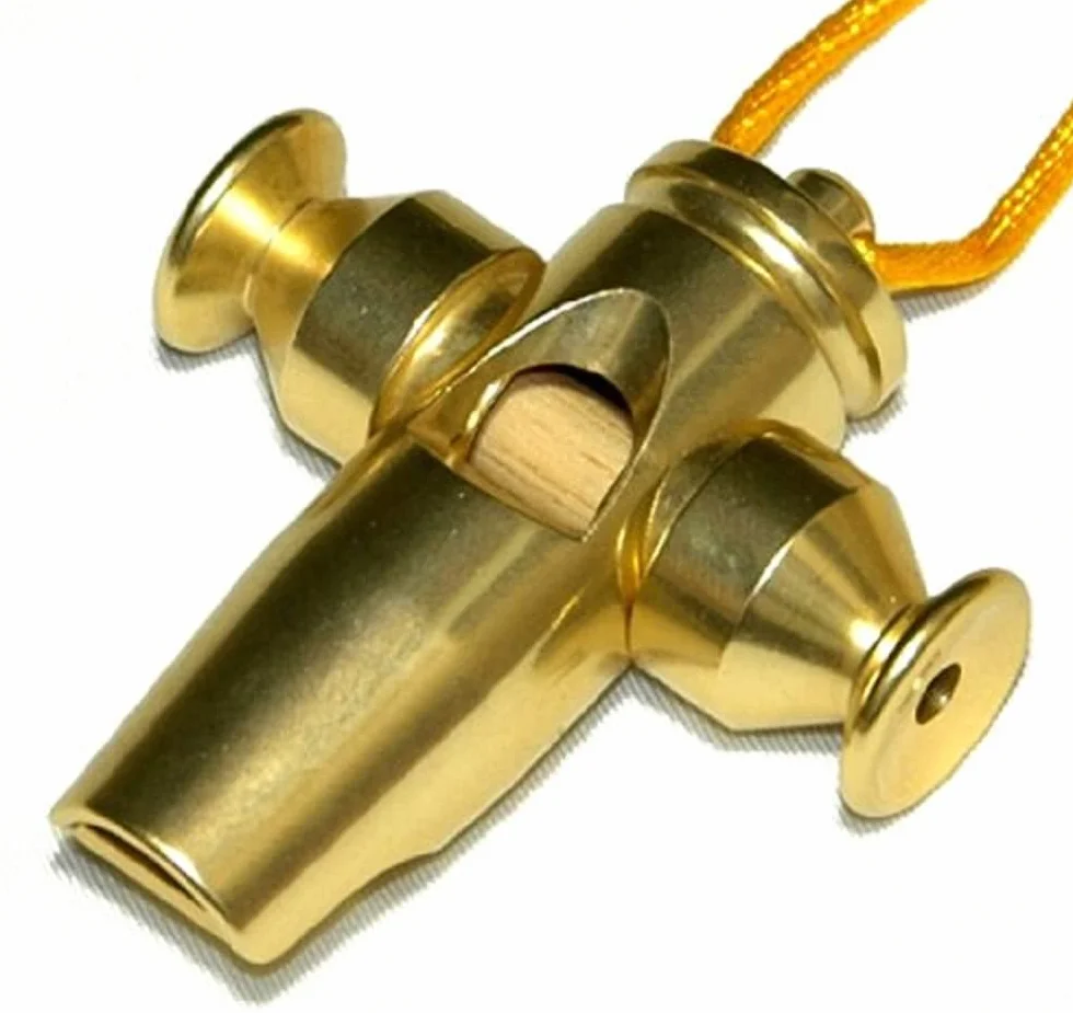 Latin Percussion Sifflets Samba Tri-Tone Gold LP352