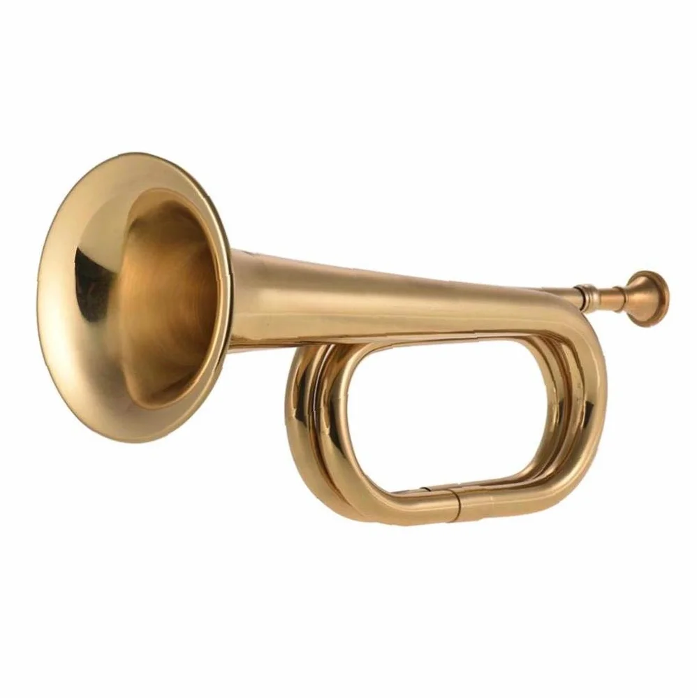 Professionnelle B Flat Brass Trompette avec Embouchure Bugle Call Instrument