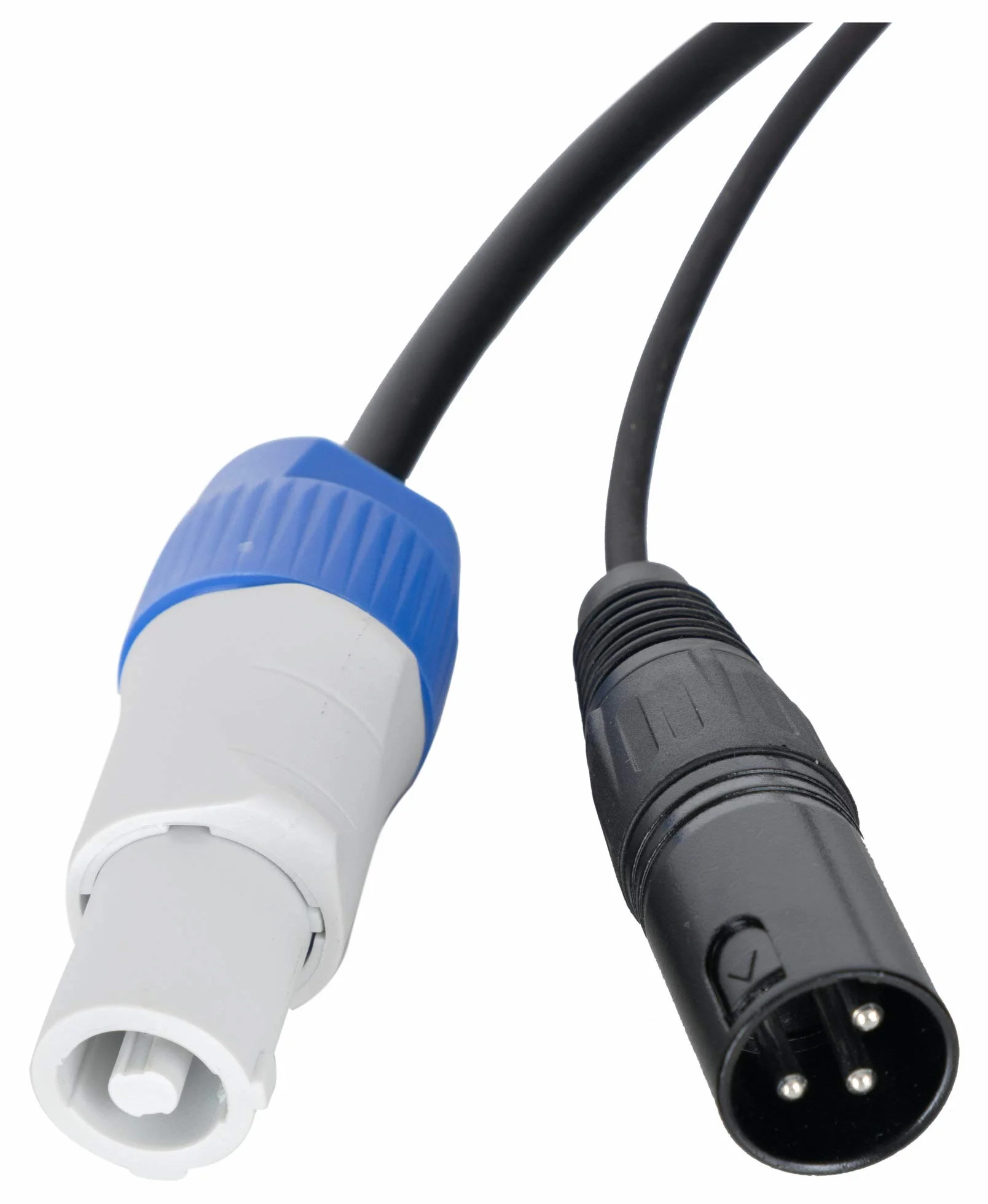 Pronomic Stage PPD-5 Câble Hybride Powerplug/DMX Lot de 10 - Câble combiné pour alimentation et signal DMX - Fini les câbles emmêlés pour connecter les effets lumineux - Longueur : 5 m - Noir