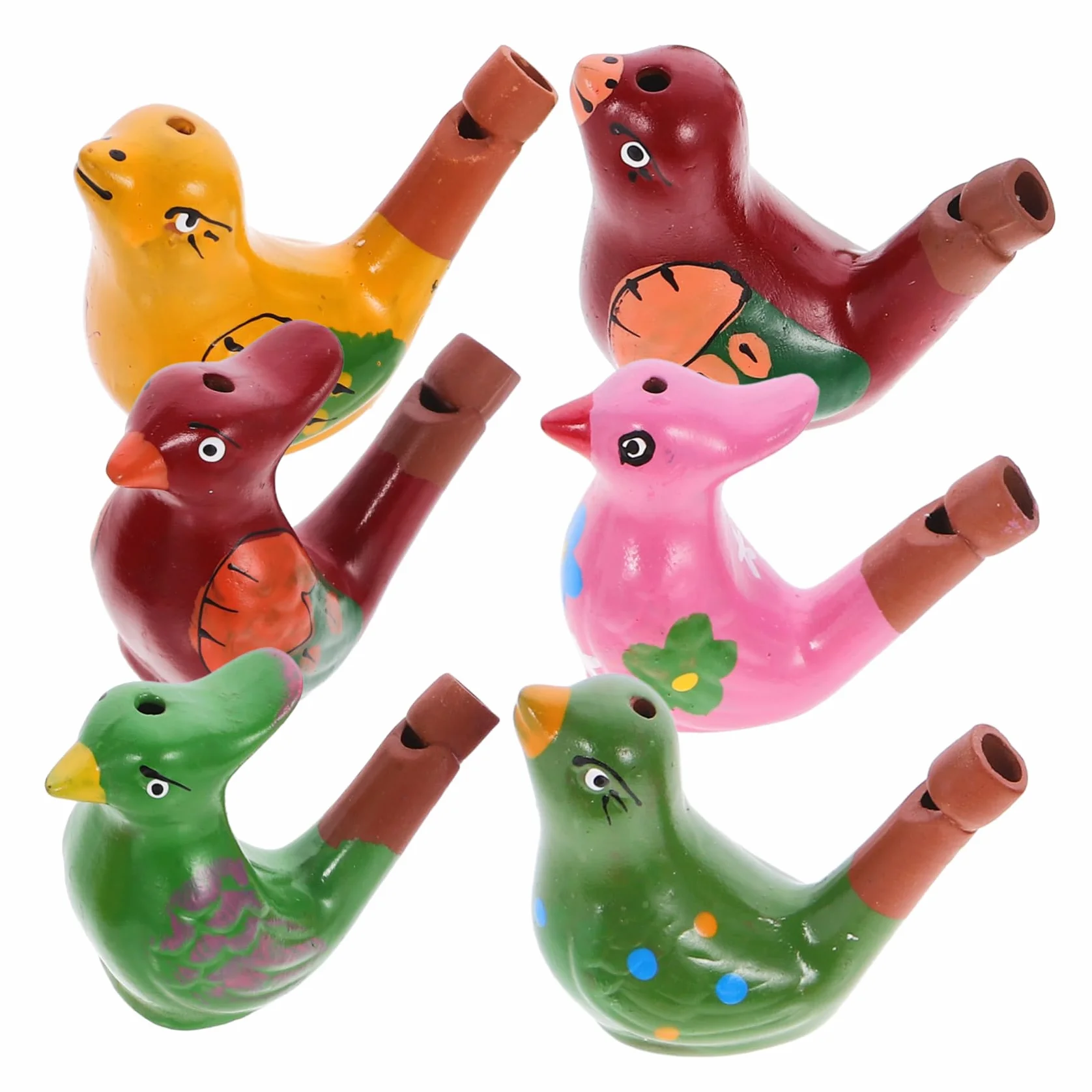 Sifflets À Oiseaux En Céramique Lot De 6 Pour Enfants Jouets Sonores Éducatifs