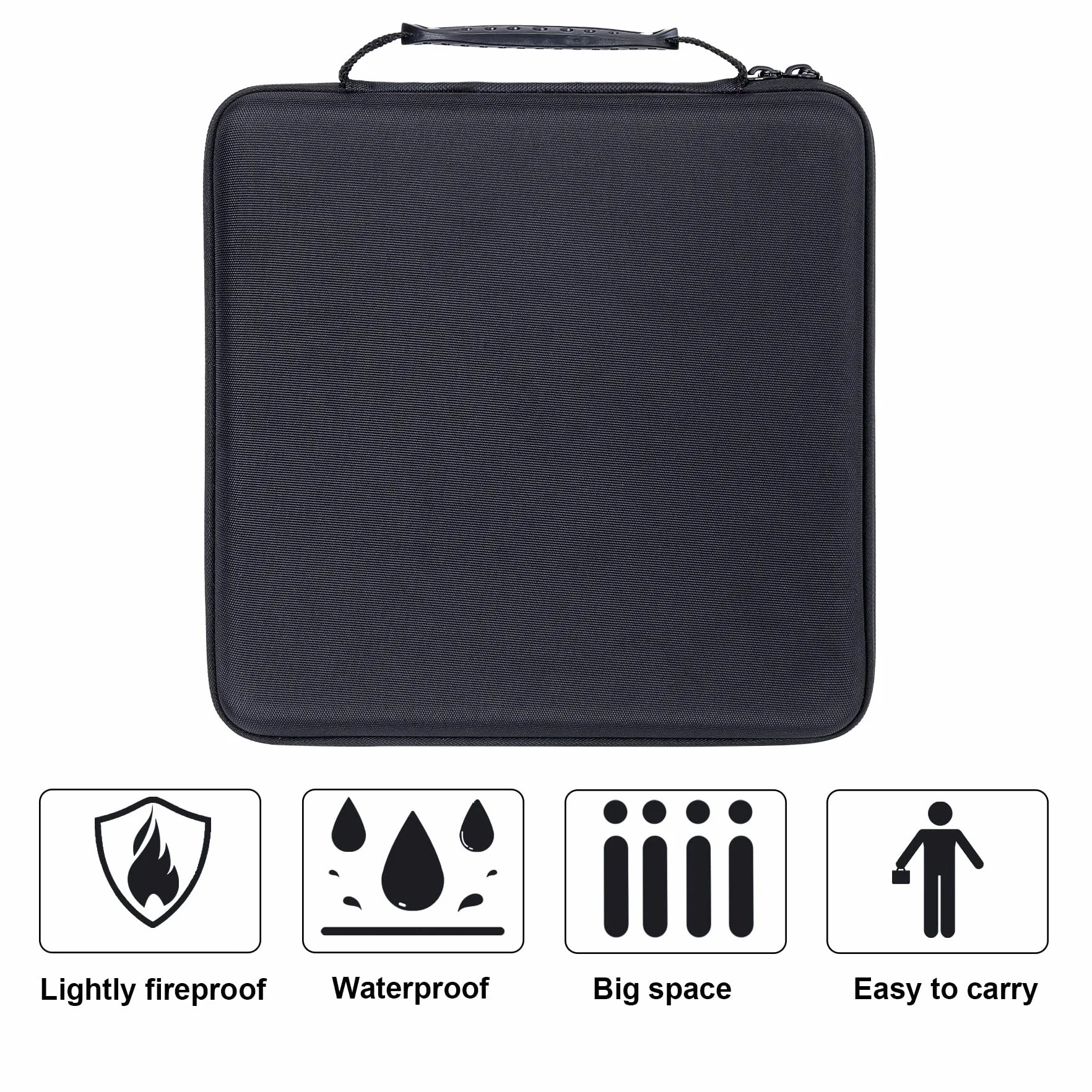 co2CREA Dur Étui de Voyage Rigide Housse Cas coque pour AKAI Professional APC Mini MK2 Contrôleur 64 Pads RGB Rouge