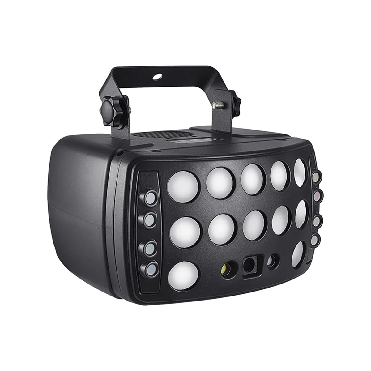 Lampes d'éclairage de scène, 4in1 rouge pluie modèles lumière LED stroboscope RGBW Derby faisceau effet d'éclairage de scène DJ Disco fête vacances mariage carnaval lampe(No Remote)