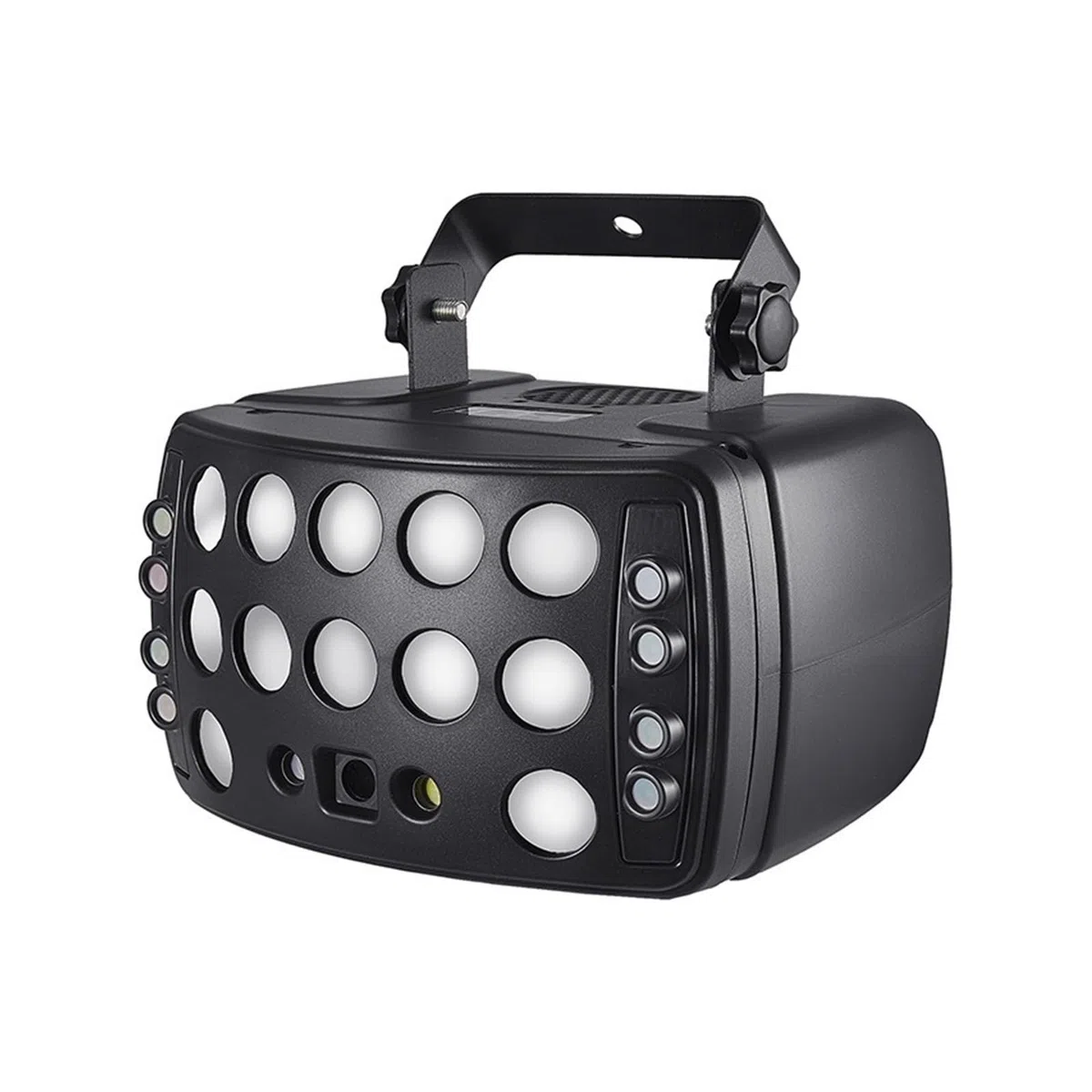 Lampes d'éclairage de scène, 4in1 rouge pluie modèles lumière LED stroboscope RGBW Derby faisceau effet d'éclairage de scène DJ Disco fête vacances mariage carnaval lampe(No Remote)