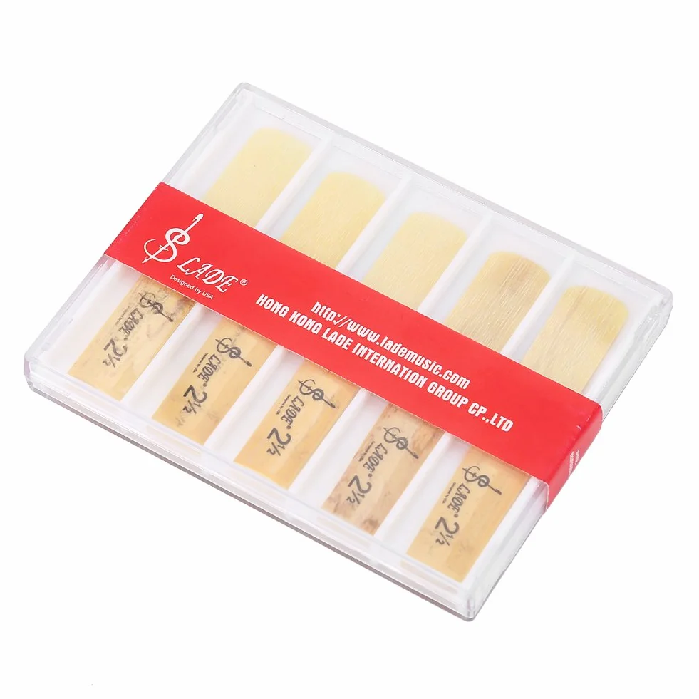 Lot de 10 anches de clarinette en plastique 2,5 mm - Plates - Pour clarinette