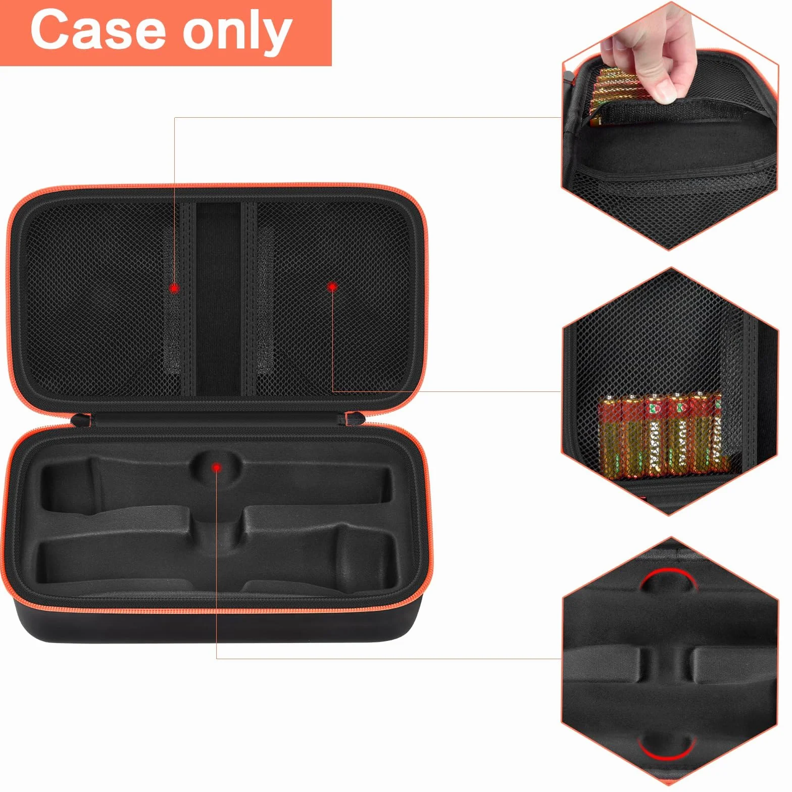 Étui de Microphone sans Fil JBL pour Deux Microphones, Sac de Voyage pour Chant et Karaoké - Noir