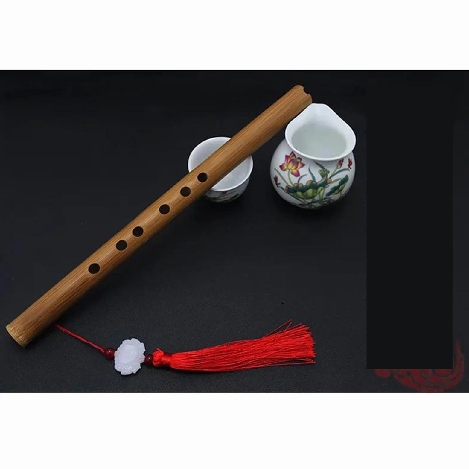 Flûte Chinoise Xiao Bambou Embout U Clé Courte Débutants