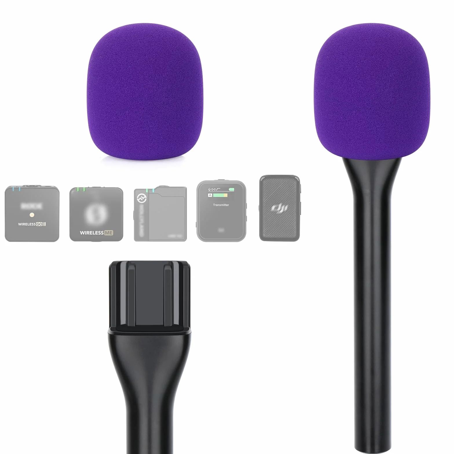 YOUSHARES Poignée DJI Adaptateur Interview GO sans Fil pour Rode Wireless GO II, Support Cravate pour DJI Mic 2