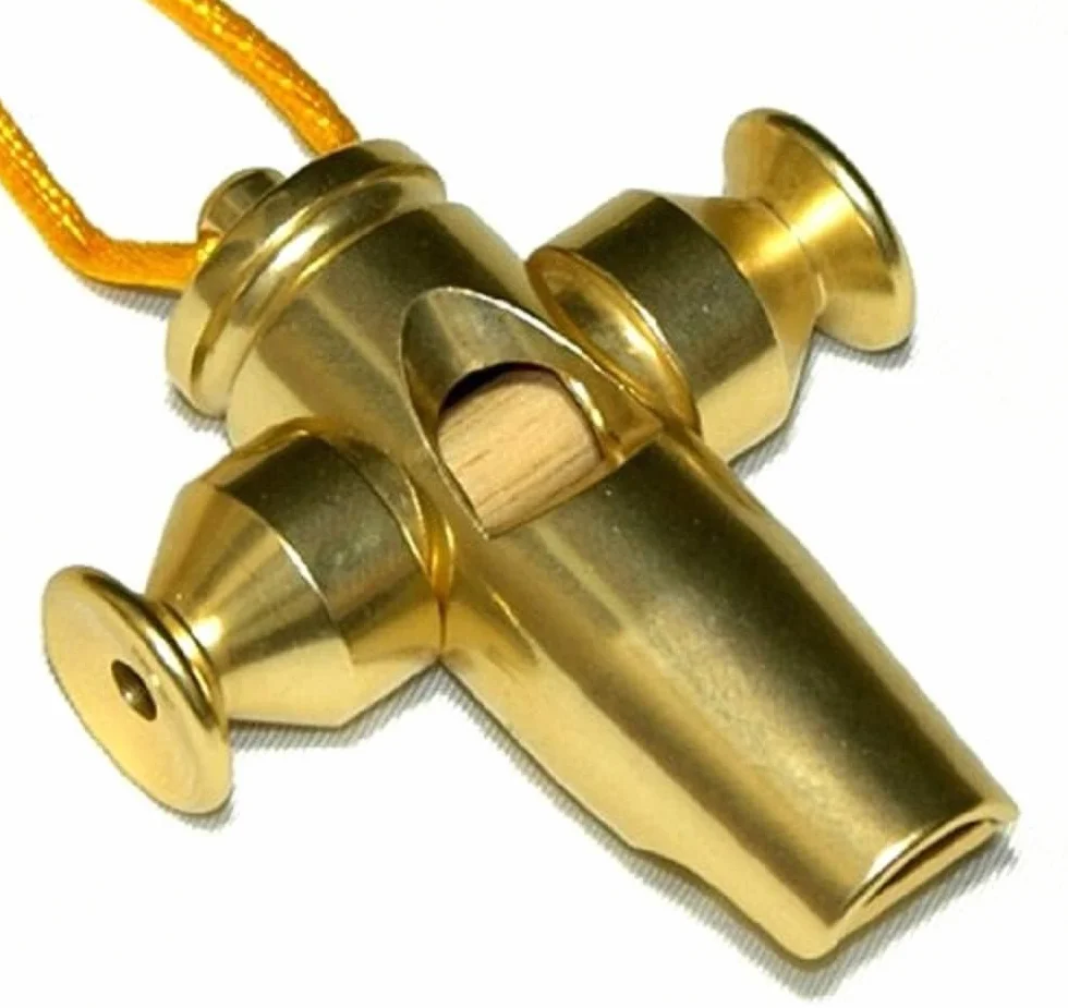 Latin Percussion Sifflets Samba Tri-Tone Gold LP352