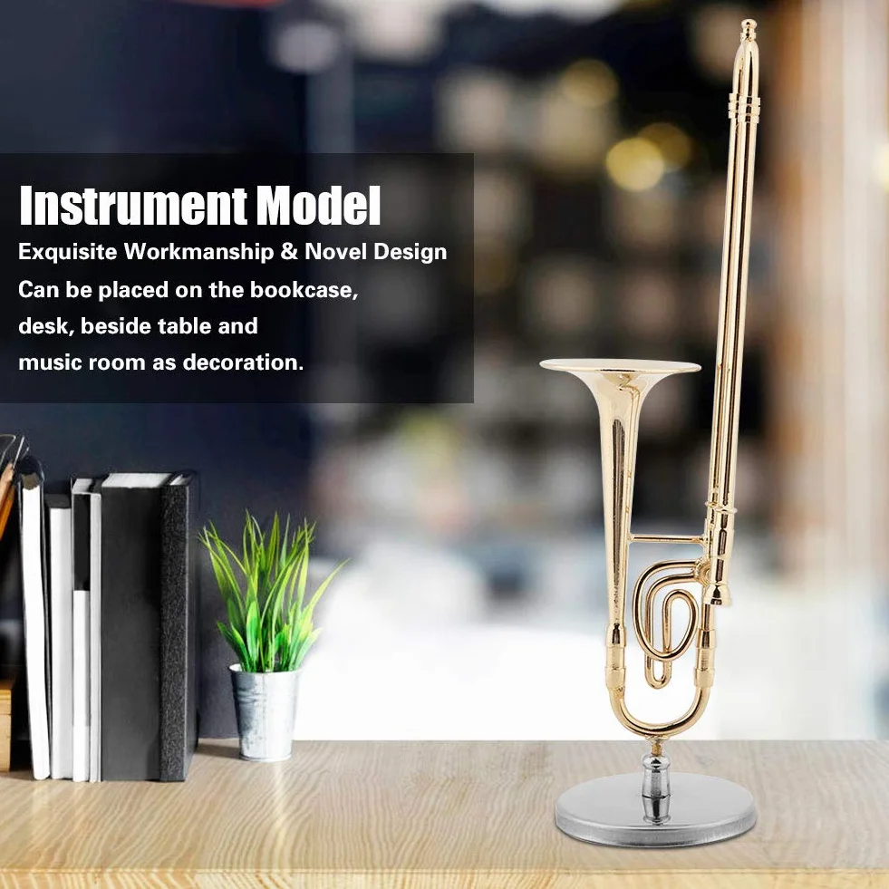 Miniature Trombone en Laiton Modèle Musical pour Enfants Musiciens