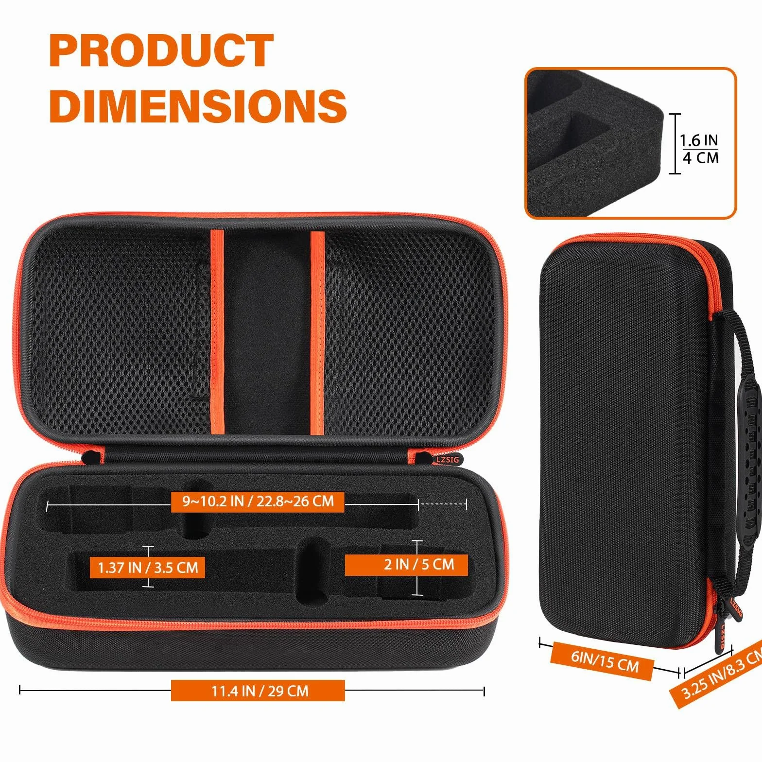 Étui de Microphone sans Fil JBL Wireless Two, Mousse prédécoupée pour Double Microphone Portable Partybox, Sac de Voyage