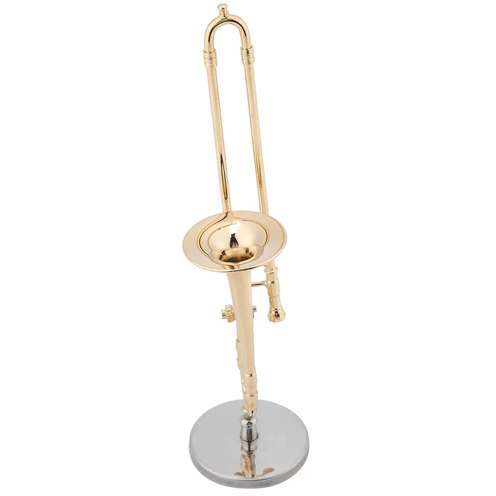 Miniature Trombone en Laiton Modèle Musical pour Enfants Musiciens