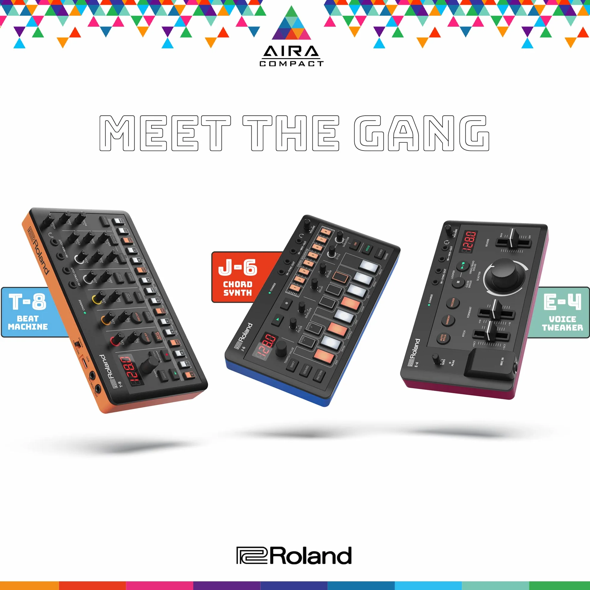 Étui de transport ROLAND CB-RAC AIRA Compact pour E-4 Voice Tweaker, J-6 Chord Synth, T-8 Beat Machine