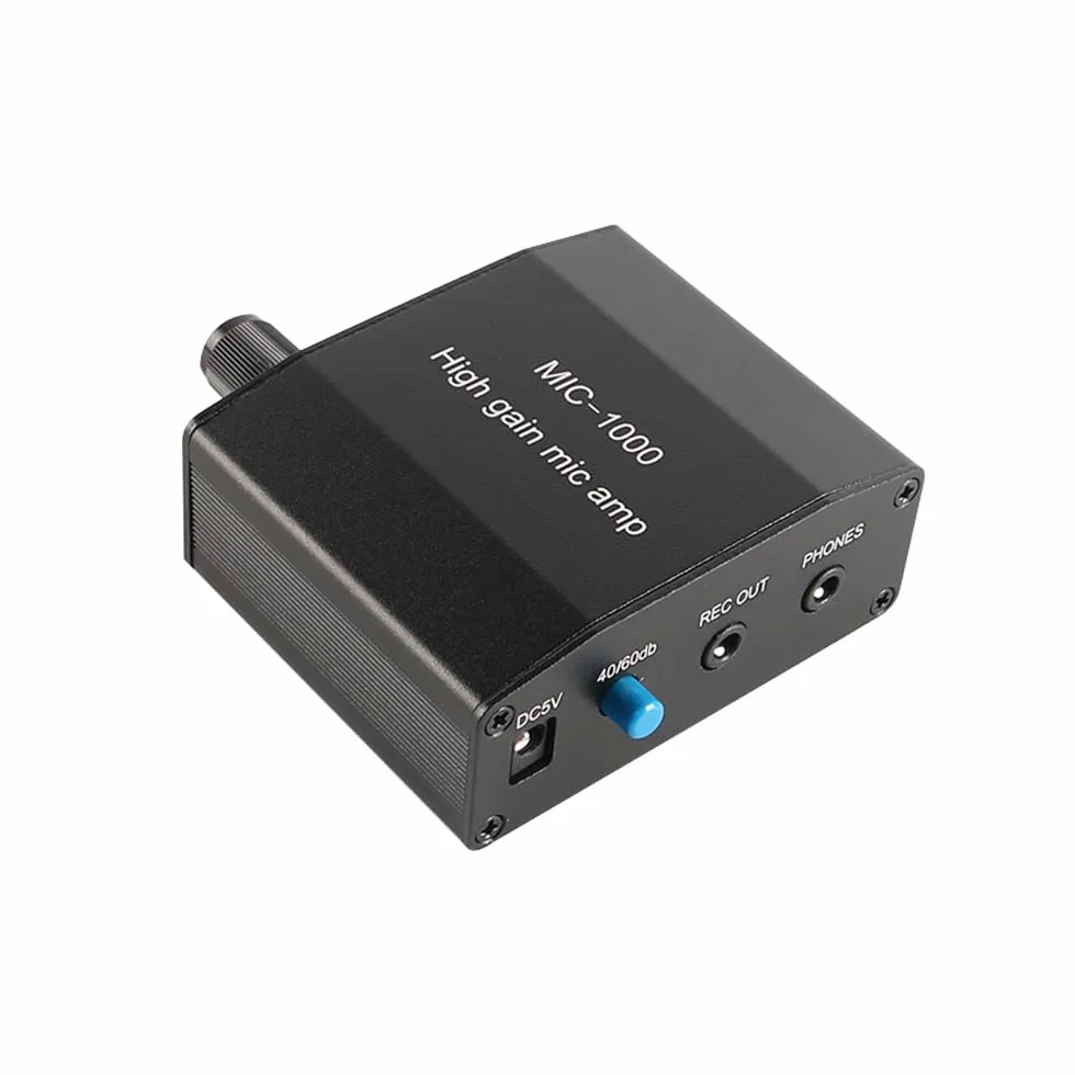 Kit amplificateur microphone préampli son gain 1000x ensemble accessoires enregistrement direct diffusion