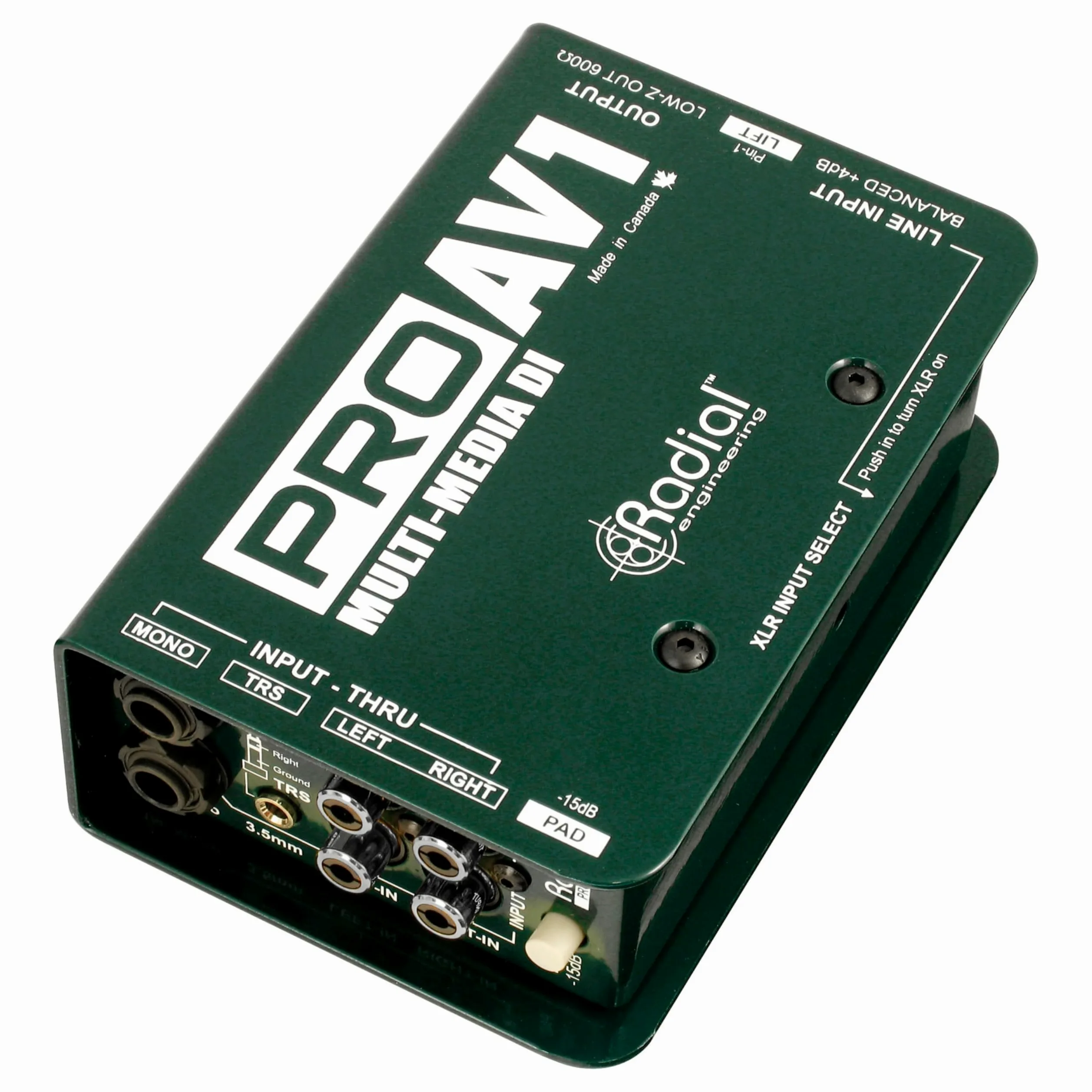 Radial Pro AV1 Boîte de Direct Passive Multimedia - Boîte de Direct