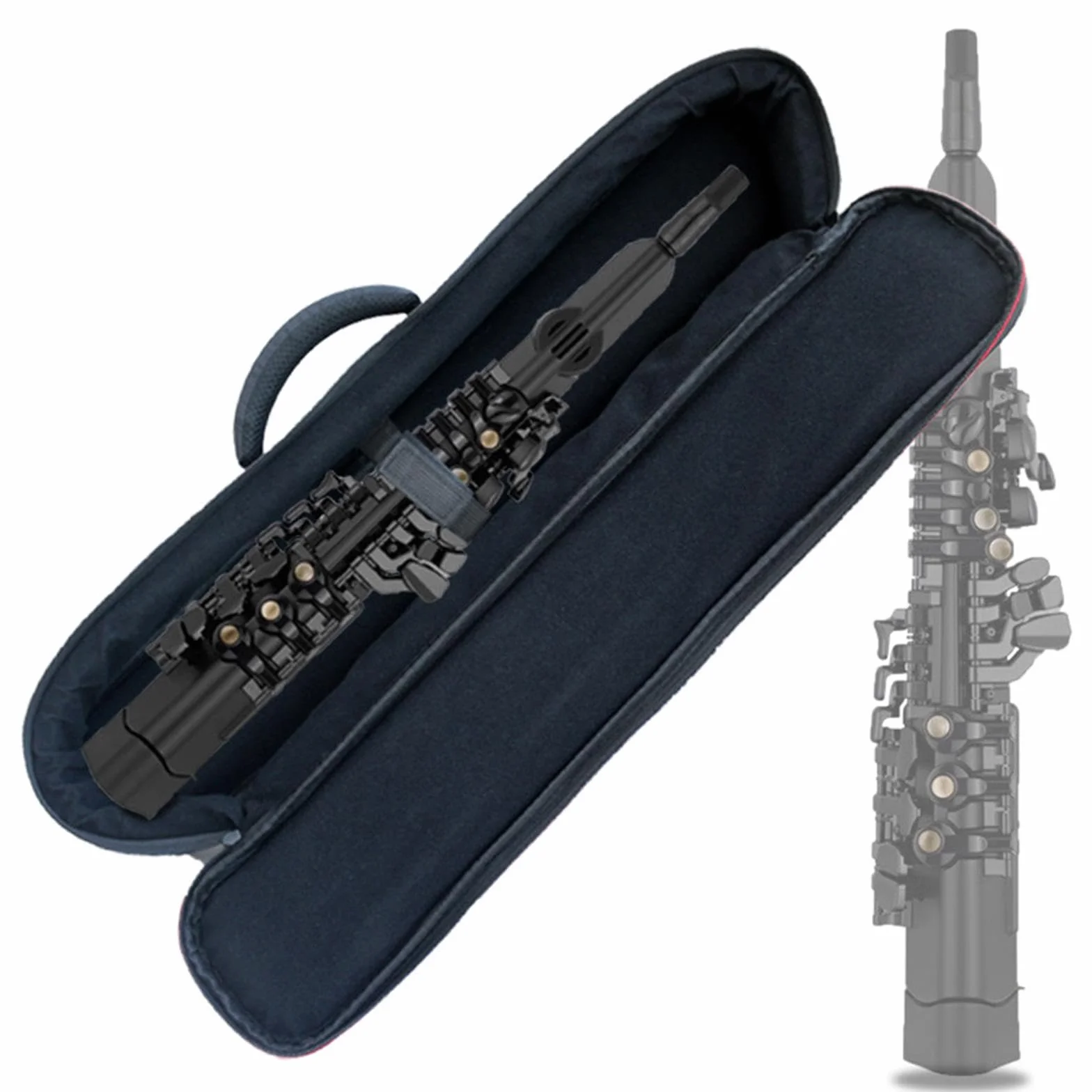 Étui pour Saxophone Gigbag 60cm avec Sangle Zippé Portable