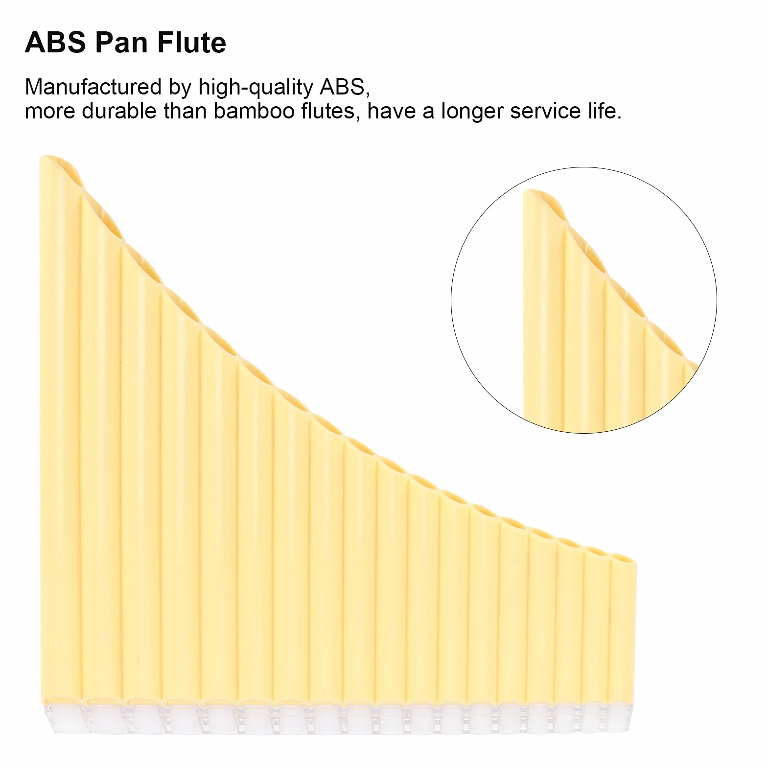 Flûte de pan indienne à clé en C ABS jeu facile