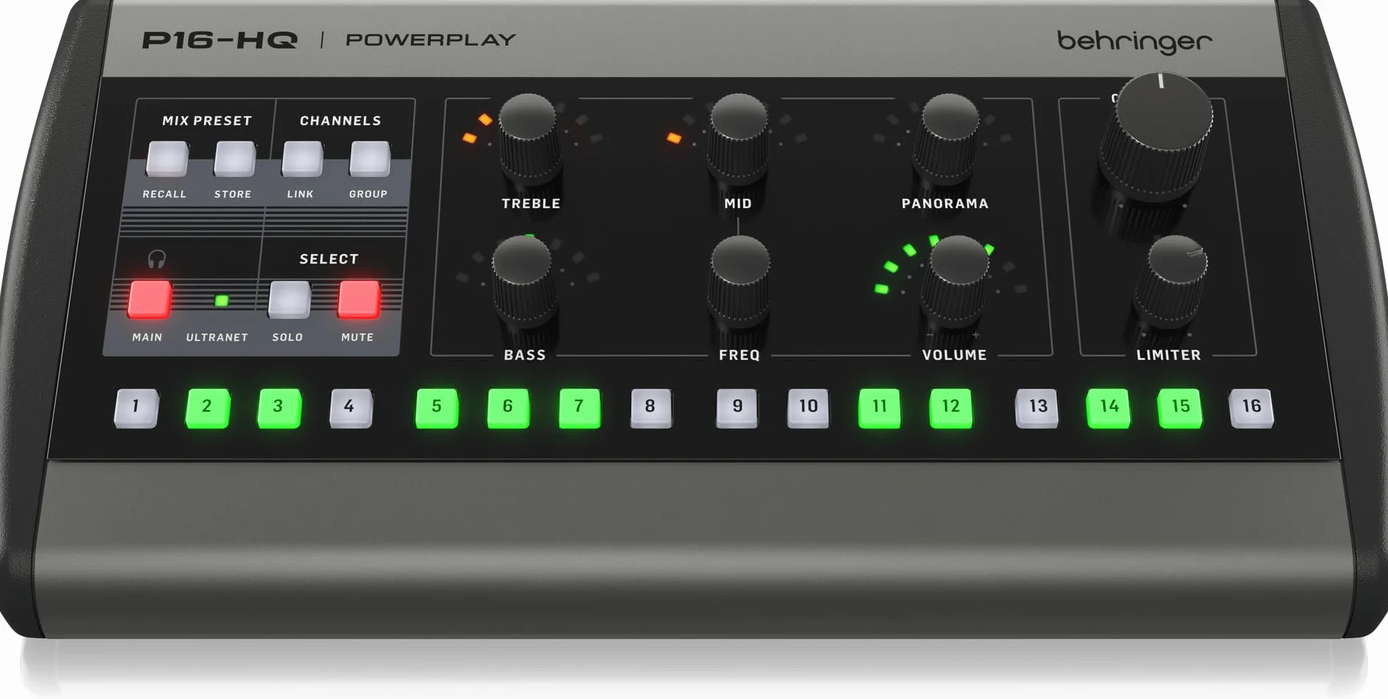 Behringer P16 HQ Channel Personal Monitoring Mixer Conversion N/A de Haute Qualité et Contrôle Précis de la Tonalité