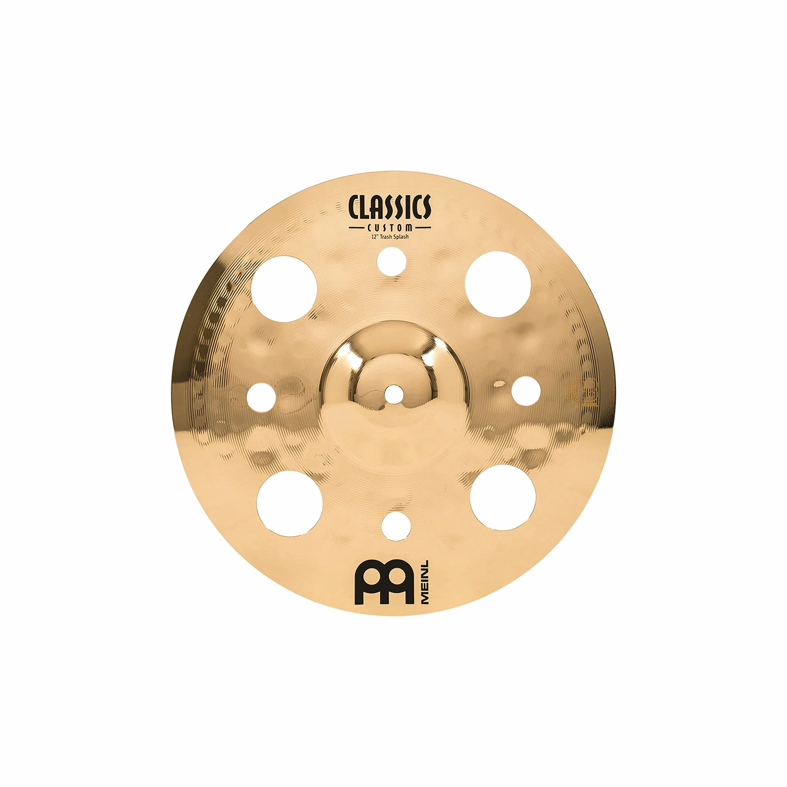 Meinl Cymbals Classics Custom Brilliant Cymbale Trash Splash 12 pouces (30,48cm) pour Batterie – B12 Bronze, Finition Brillante, Fabriquée en Allemagne (CC12TRS-B)