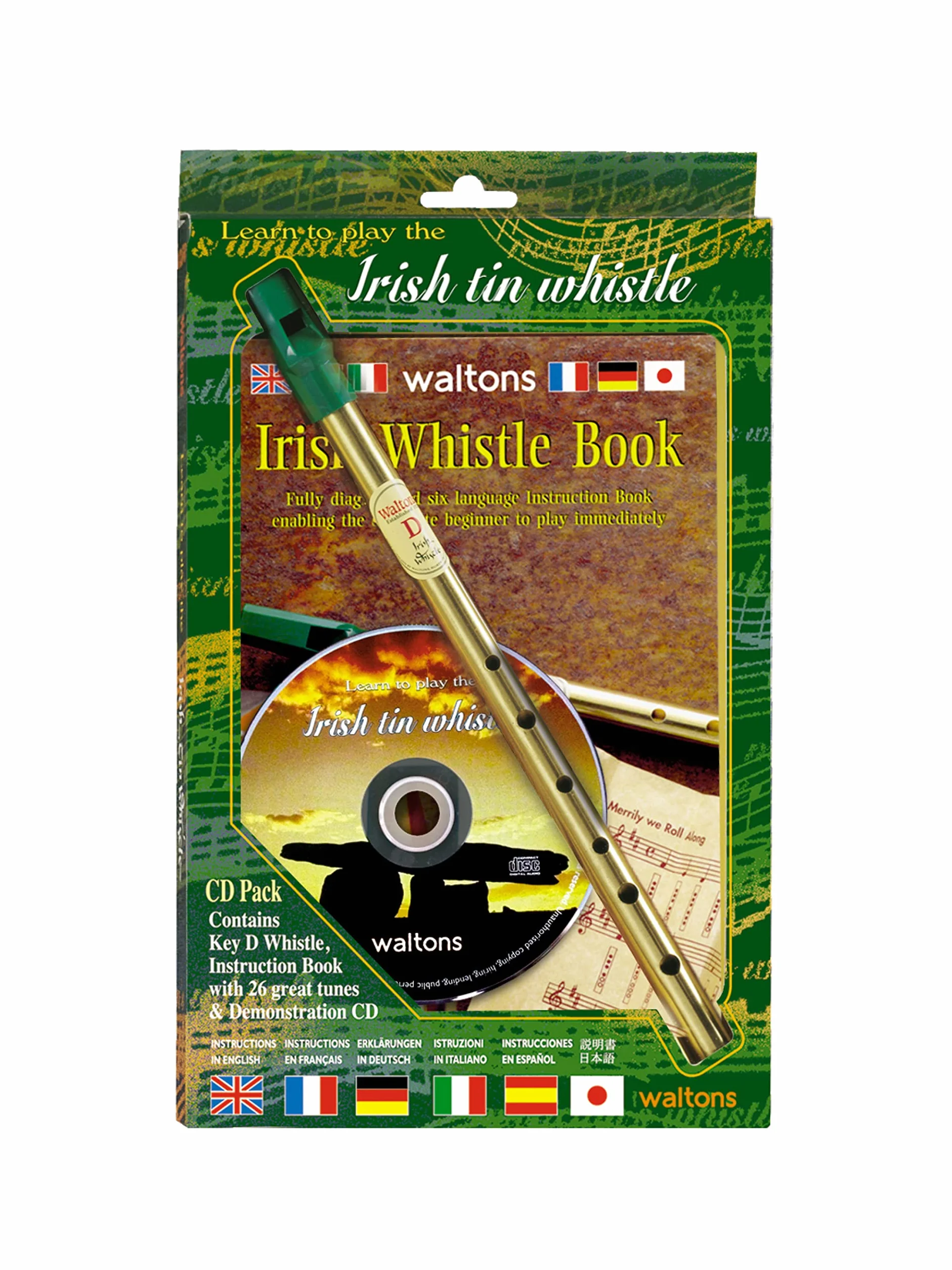 Waltons 1514 Pack de Flûte irlandais Cuivre + CD