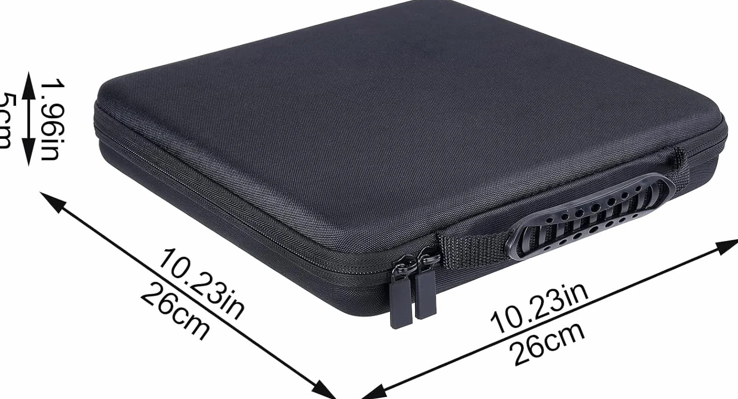 co2CREA Dur Étui de Voyage Rigide Housse Cas coque pour AKAI Professional APC Mini MK2 Contrôleur 64 Pads RGB Rouge