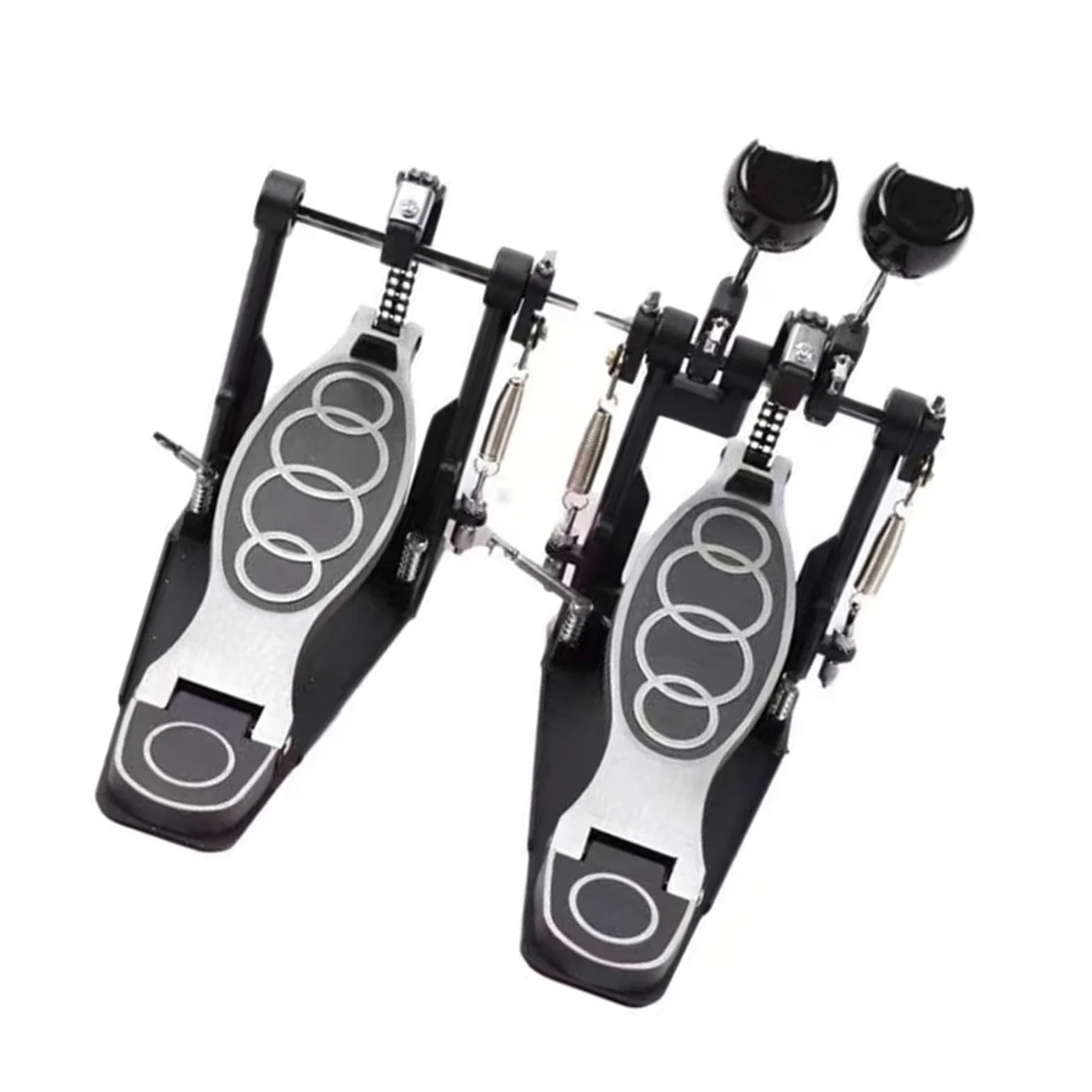 Double Pédale De Tambour, Pédale Double Grosse Caisse, Coup De Pied De Tambour en Aluminium De Zinc, Fonctionnement Puissant Et Stable, pour Jeu De Grosse Caisse Et Batterie électronique (Pedal)